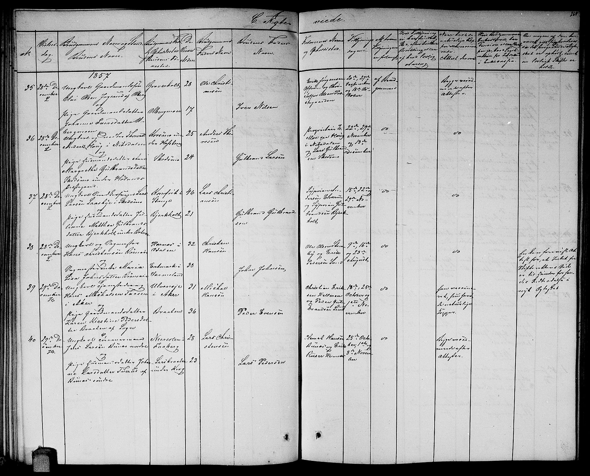 Høland prestekontor Kirkebøker, AV/SAO-A-10346a/G/Ga/L0004: Parish register (copy) no. I 4, 1854-1862, p. 264