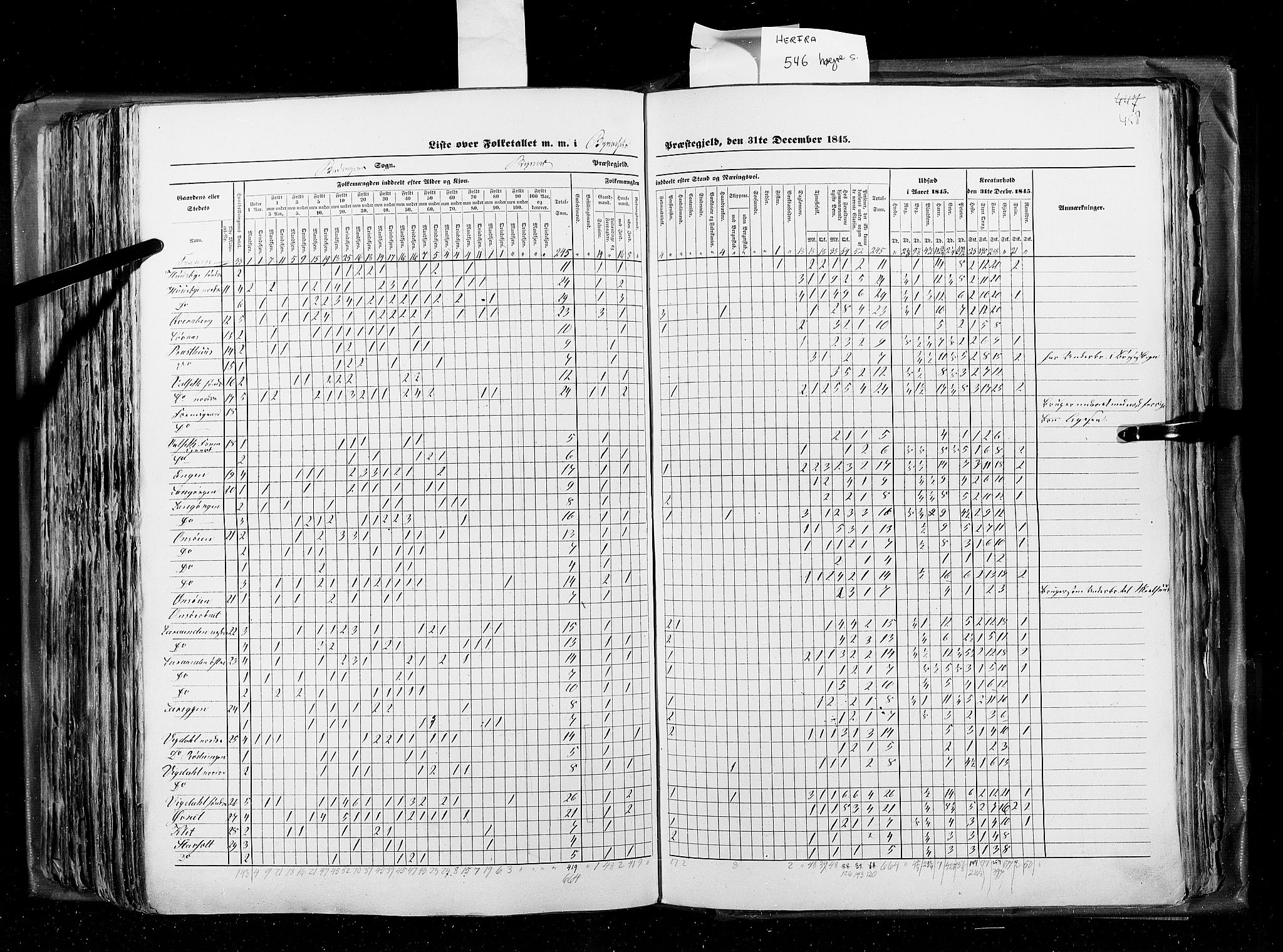 RA, Census 1845, vol. 8: Romsdal amt og Søndre Trondhjems amt, 1845, p. 458