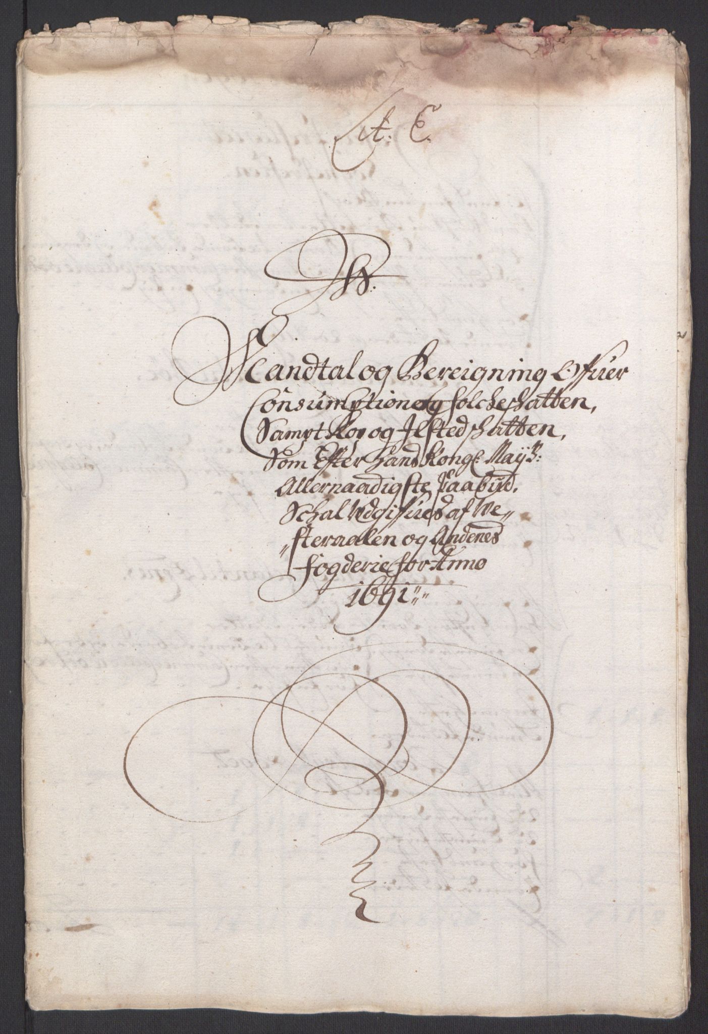 Rentekammeret inntil 1814, Reviderte regnskaper, Fogderegnskap, RA/EA-4092/R67/L4676: Fogderegnskap Vesterålen, Andenes og Lofoten, 1691-1693, p. 32