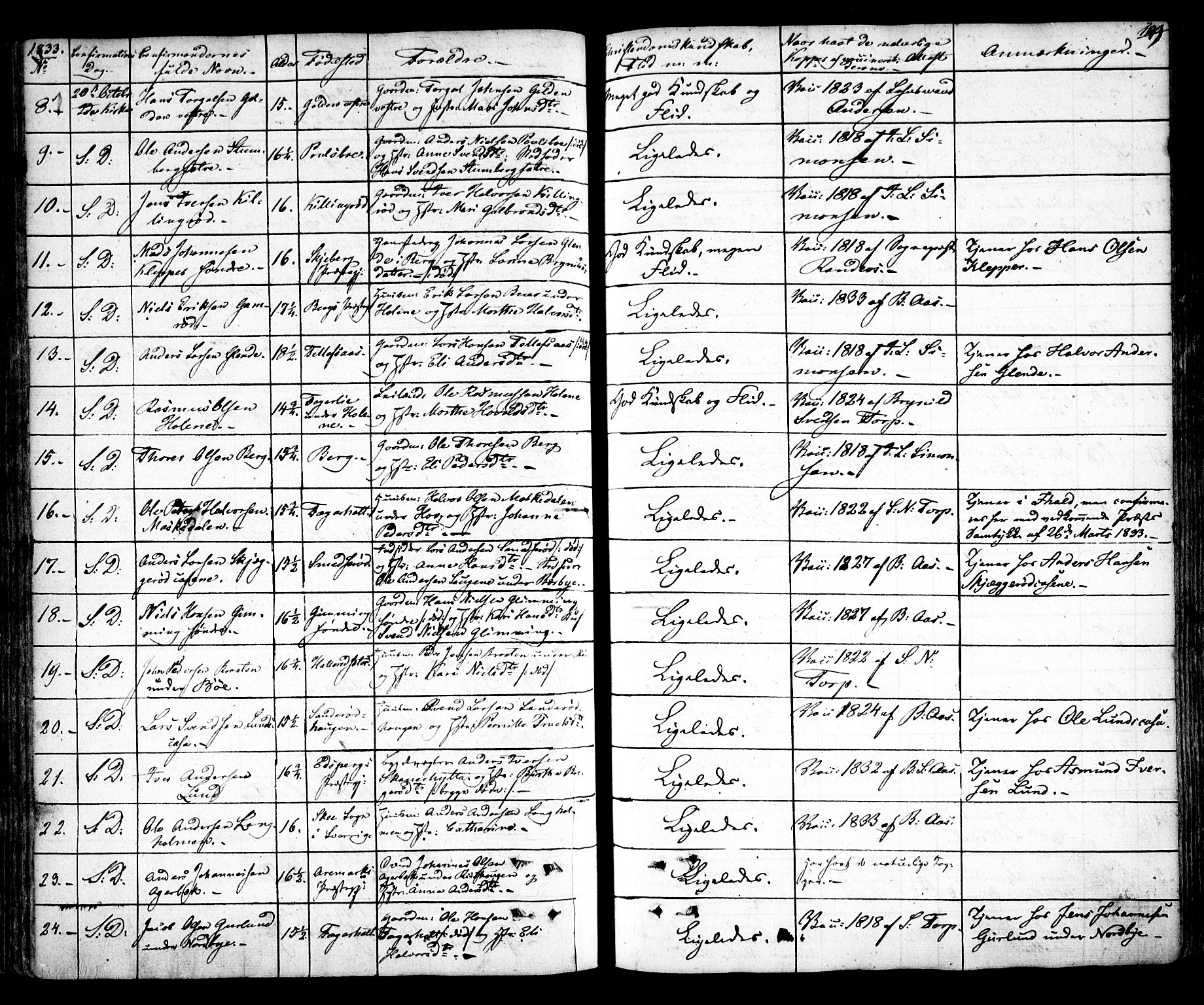 Idd prestekontor Kirkebøker, SAO/A-10911/F/Fc/L0003: Parish register (official) no. III 3, 1832-1847, p. 149