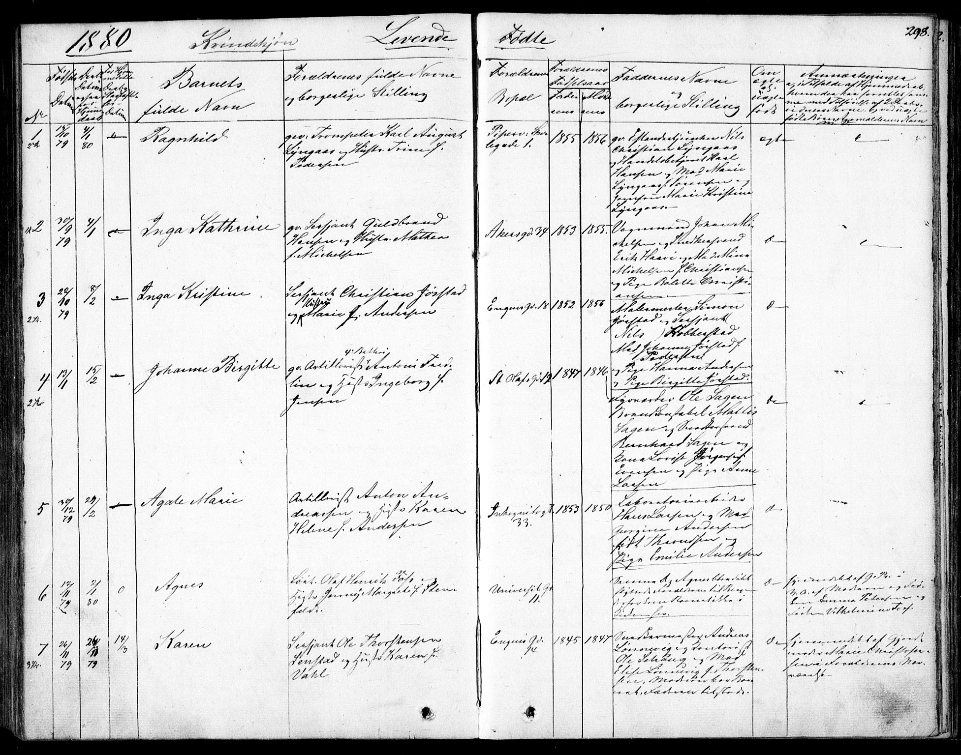 Garnisonsmenigheten Kirkebøker, AV/SAO-A-10846/F/Fa/L0007: Parish register (official) no. 7, 1828-1881, p. 298