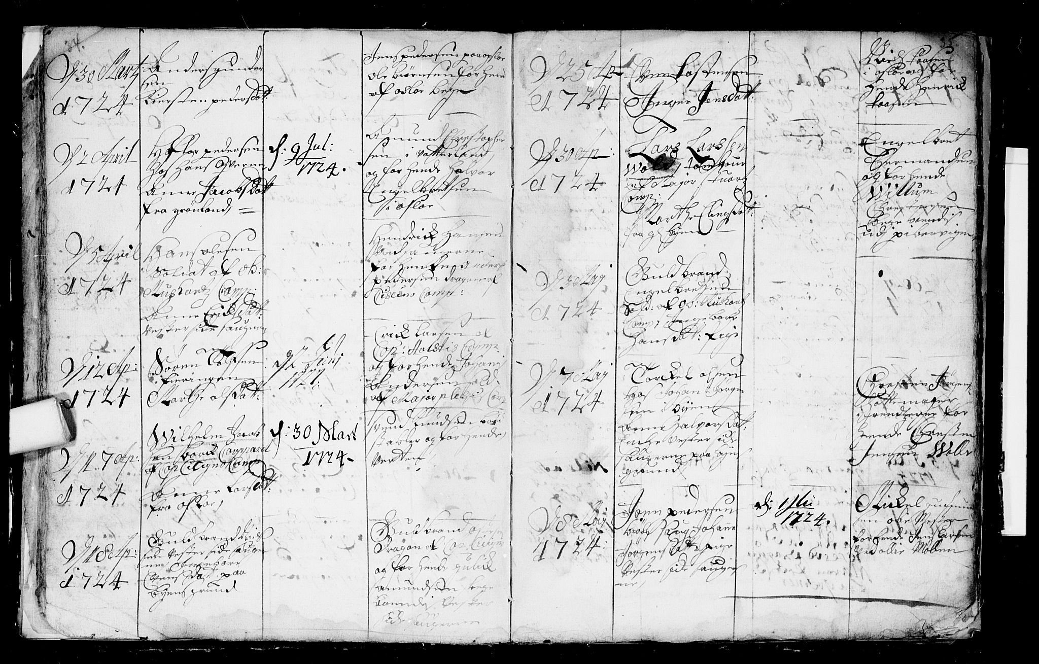 Aker prestekontor kirkebøker, SAO/A-10861/F/L0003: Parish register (official) no. 3, 1723-1731, p. 34-35