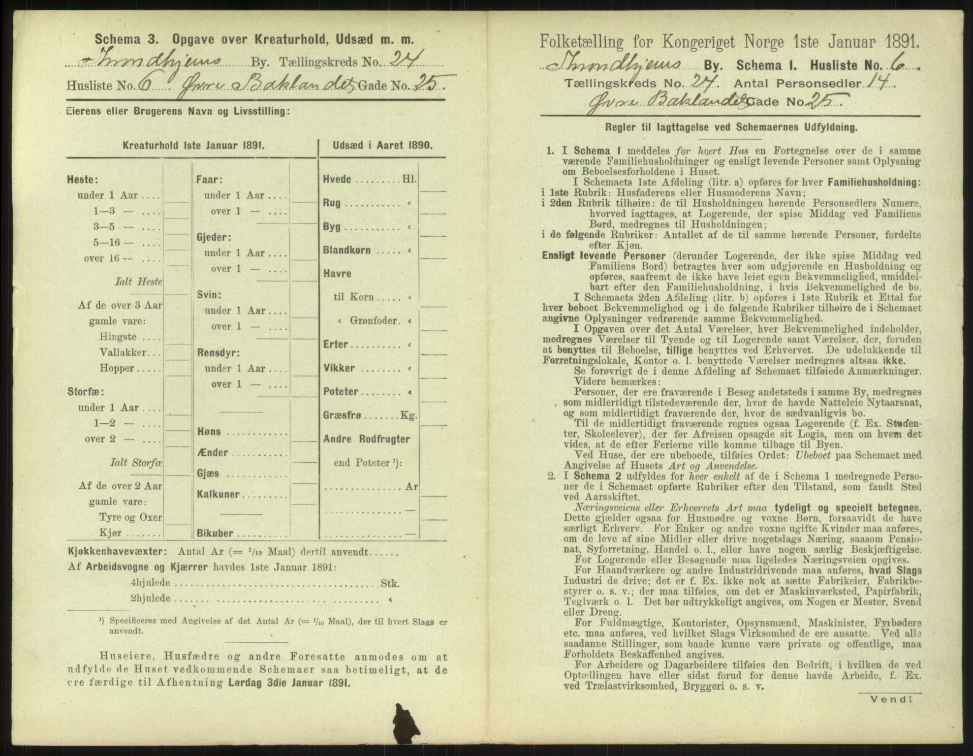 RA, 1891 census for 1601 Trondheim, 1891, p. 1532