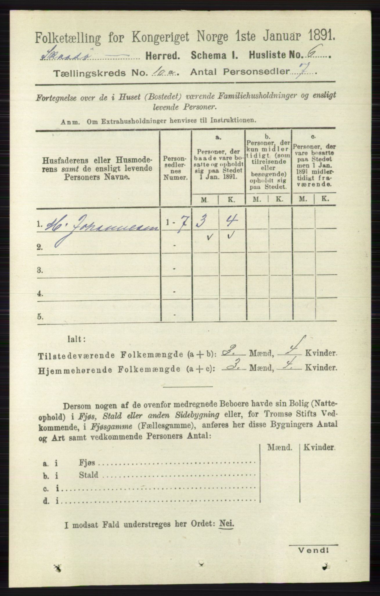 RA, 1891 census for 0815 Skåtøy, 1891, p. 4019