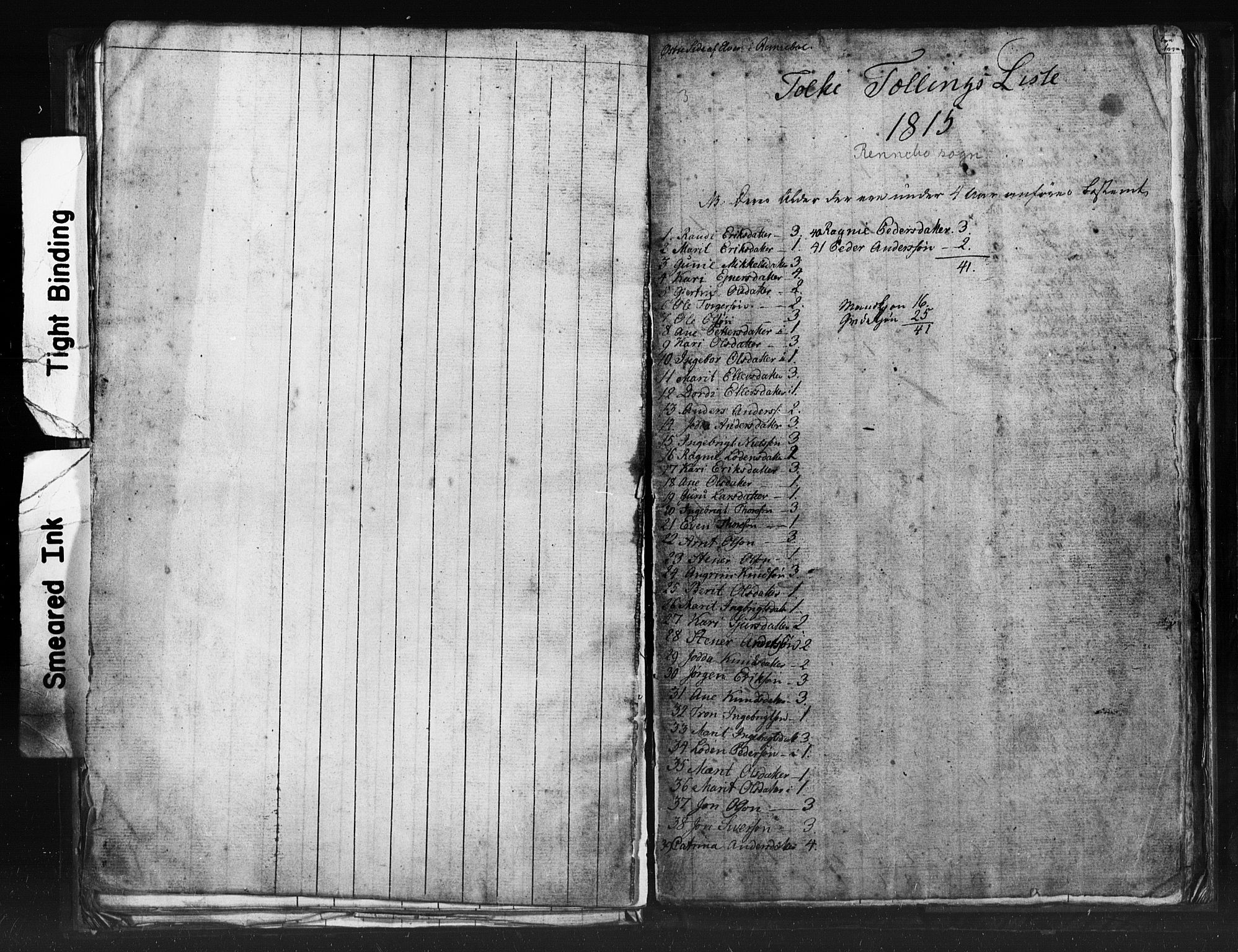 SAT, 1815 Census for Meldal parish, 1815, p. 30