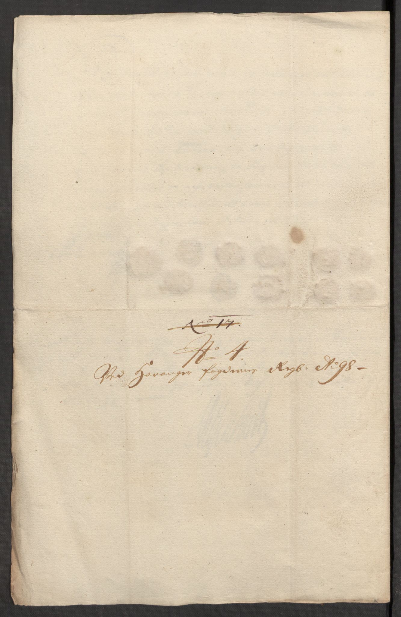 Rentekammeret inntil 1814, Reviderte regnskaper, Fogderegnskap, AV/RA-EA-4092/R48/L2977: Fogderegnskap Sunnhordland og Hardanger, 1697-1698, p. 450