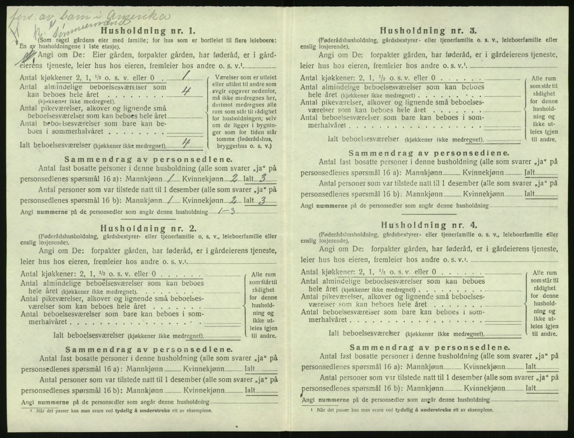 SAK, 1920 census for Tveit, 1920, p. 55