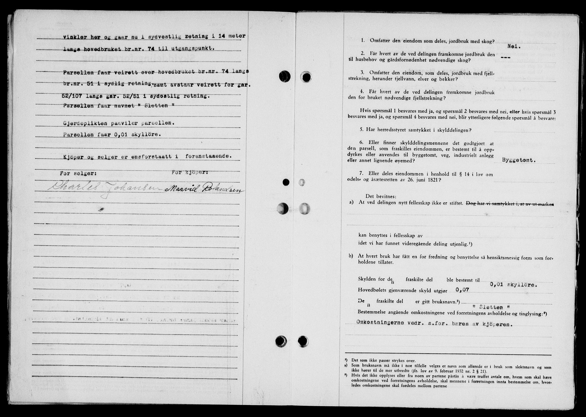 Lofoten sorenskriveri, SAT/A-0017/1/2/2C/L0021a: Mortgage book no. 21a, 1949-1949, Diary no: : 2065/1949