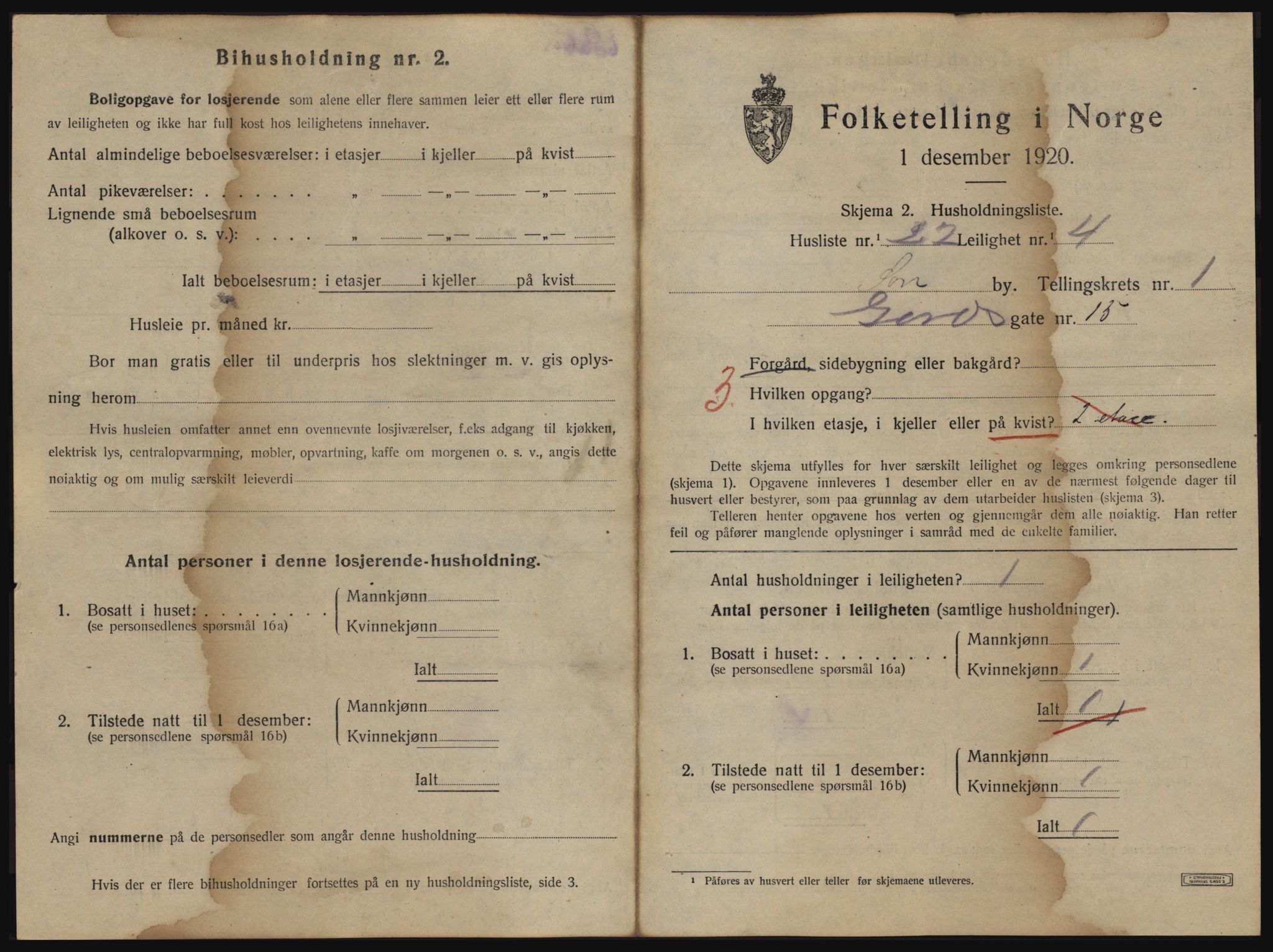 SAO, 1920 census for Son, 1920, p. 282