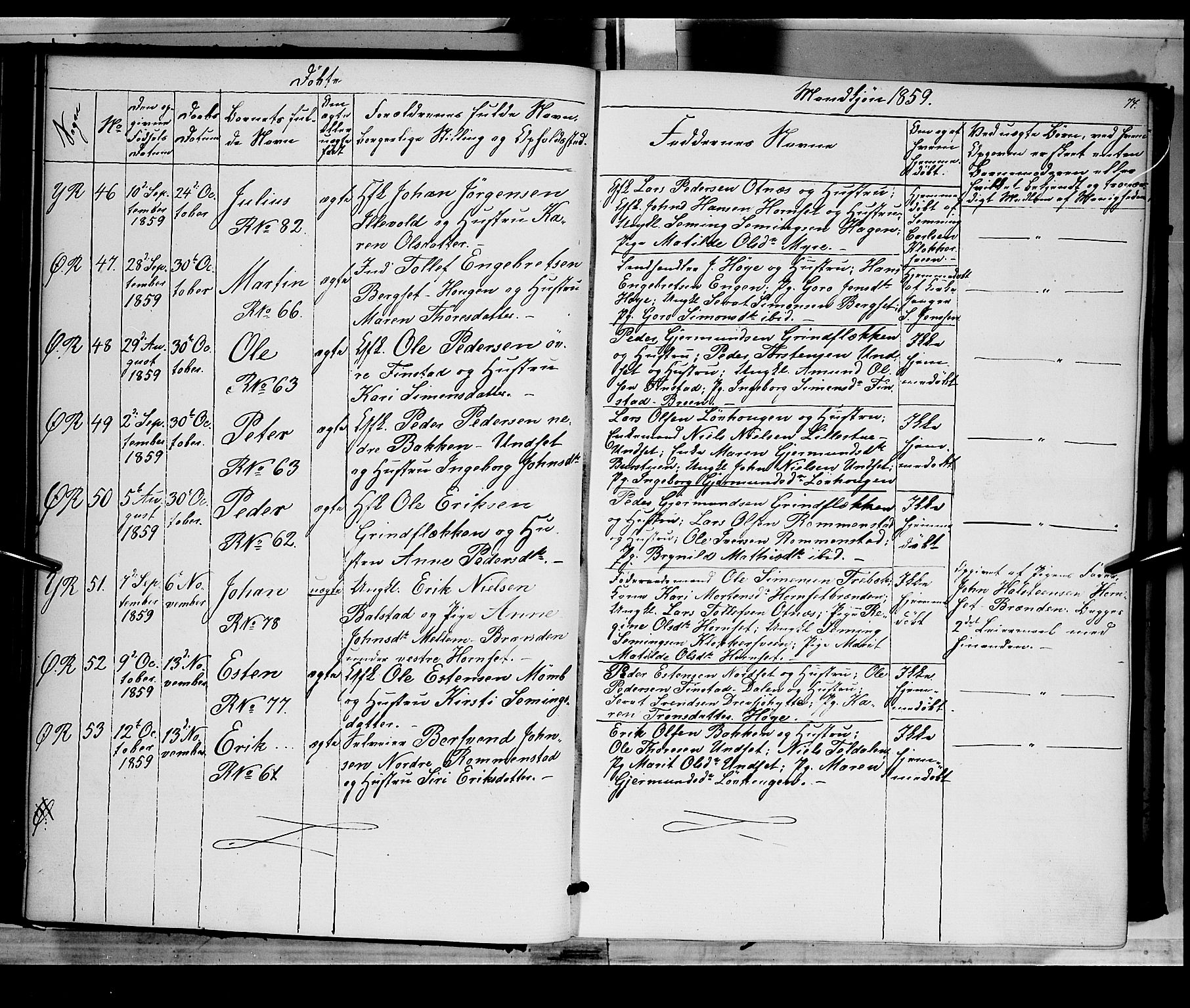 Rendalen prestekontor, SAH/PREST-054/H/Ha/Haa/L0005: Parish register (official) no. 5, 1853-1866, p. 74