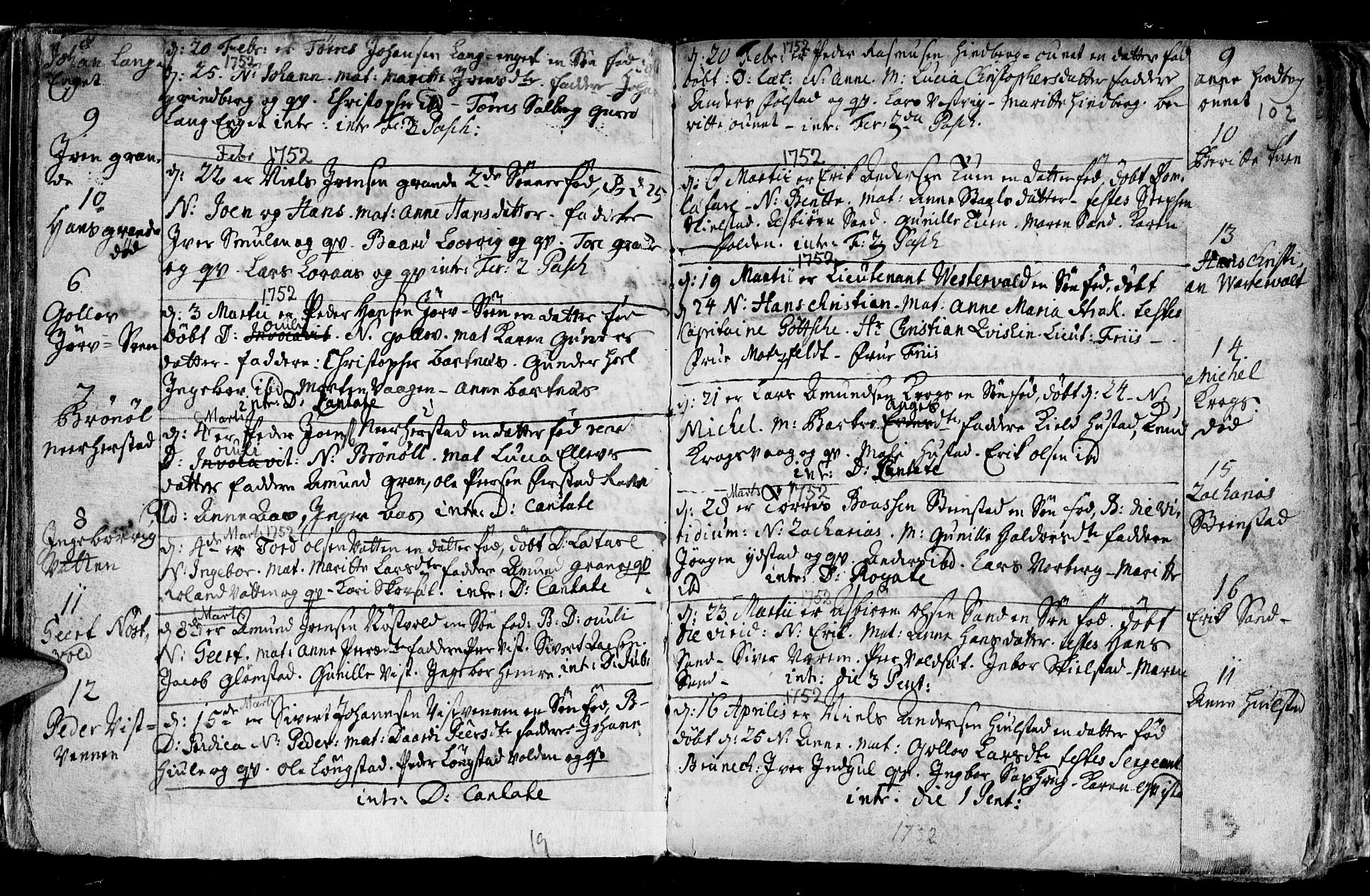 Ministerialprotokoller, klokkerbøker og fødselsregistre - Nord-Trøndelag, SAT/A-1458/730/L0272: Parish register (official) no. 730A01, 1733-1764, p. 102