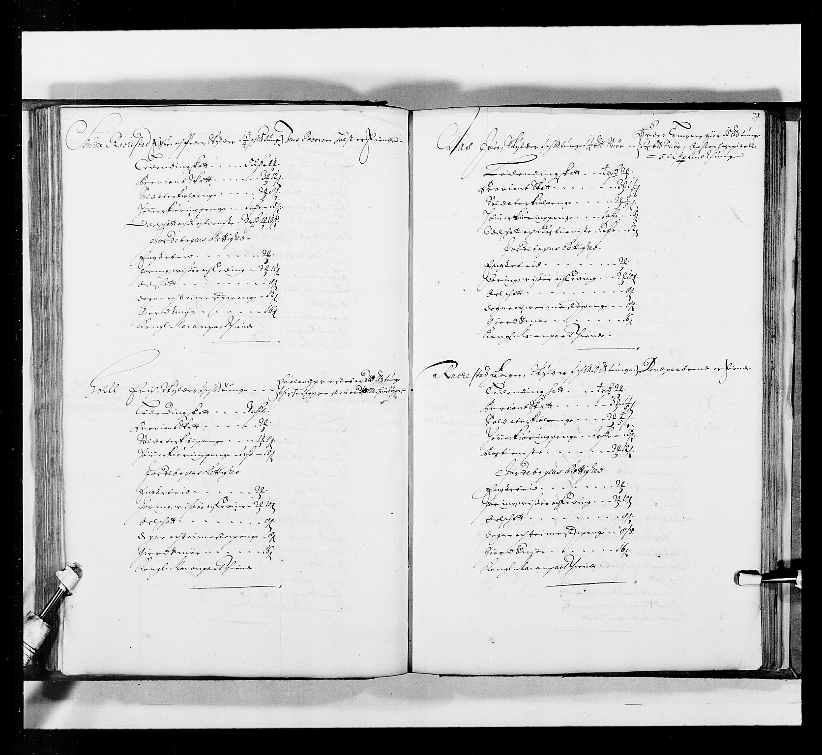 Stattholderembetet 1572-1771, AV/RA-EA-2870/Ek/L0035/0001: Jordebøker 1662-1720: / Matrikkel for Nedre Romerike, 1695, p. 78b-79a