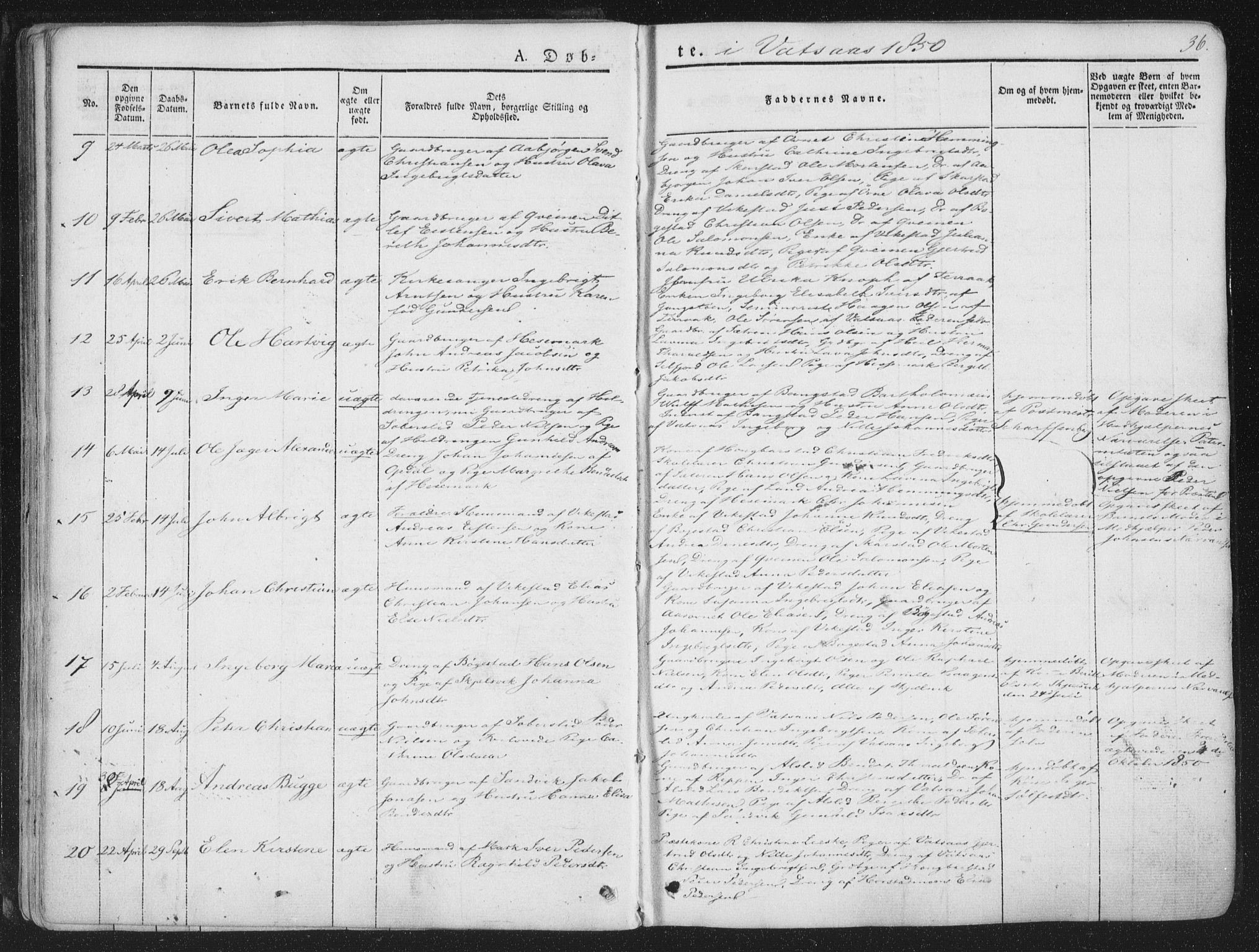 Ministerialprotokoller, klokkerbøker og fødselsregistre - Nordland, SAT/A-1459/810/L0144: Parish register (official) no. 810A07 /1, 1841-1862, p. 36