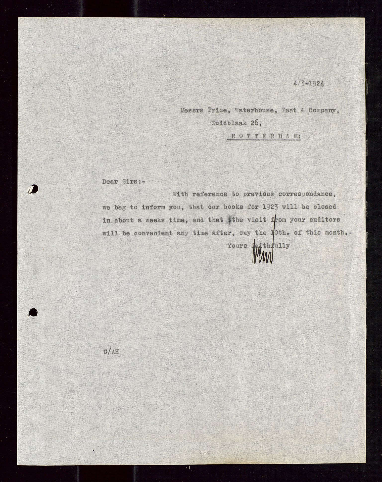 Pa 1521 - A/S Norske Shell, AV/SAST-A-101915/E/Ea/Eaa/L0013: Sjefskorrespondanse, 1924, p. 87