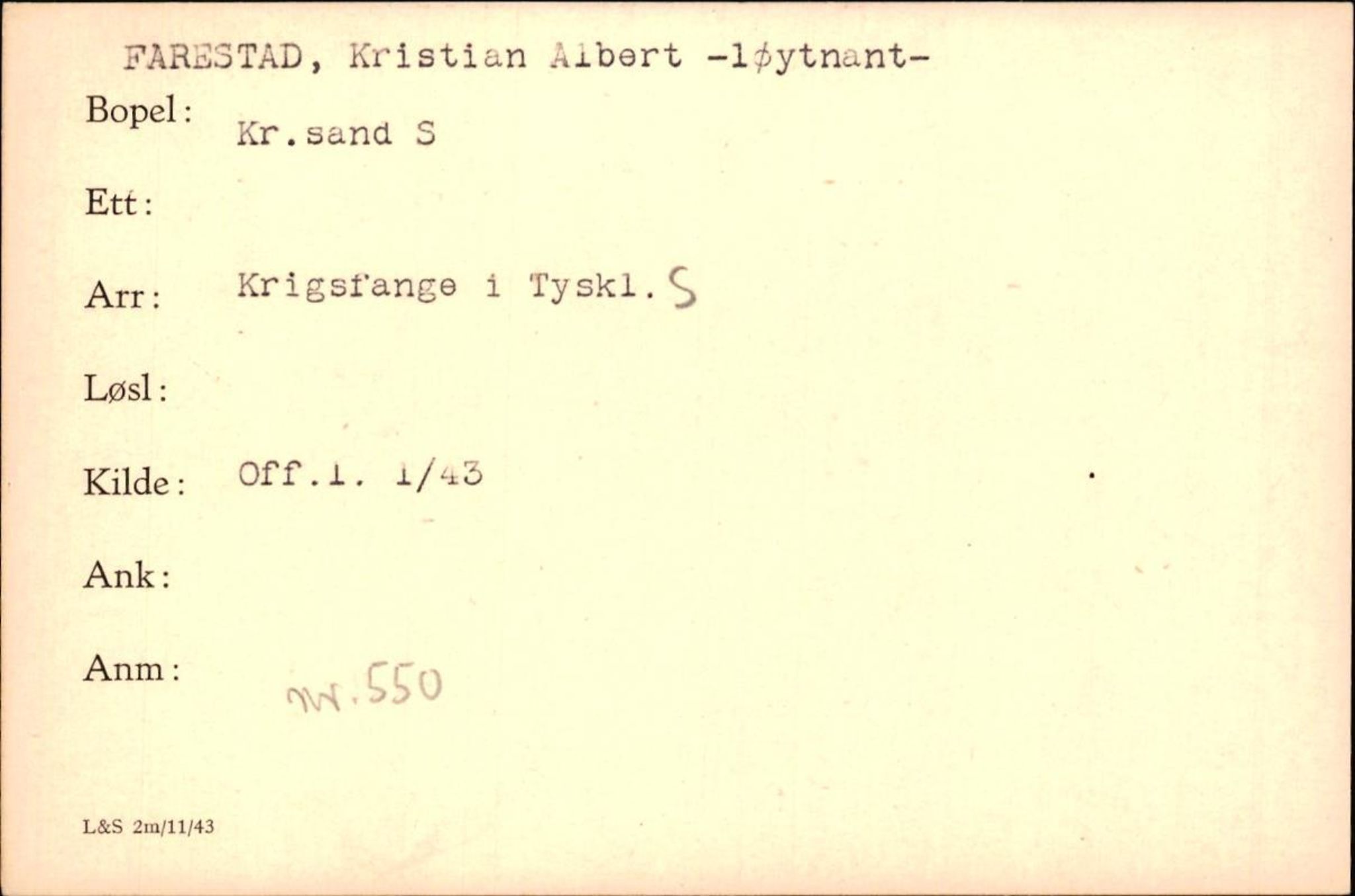 Forsvaret, Forsvarets krigshistoriske avdeling, RA/RAFA-2017/Y/Yf/L0200: II-C-11-2102  -  Norske krigsfanger i Tyskland, 1940-1945, p. 256