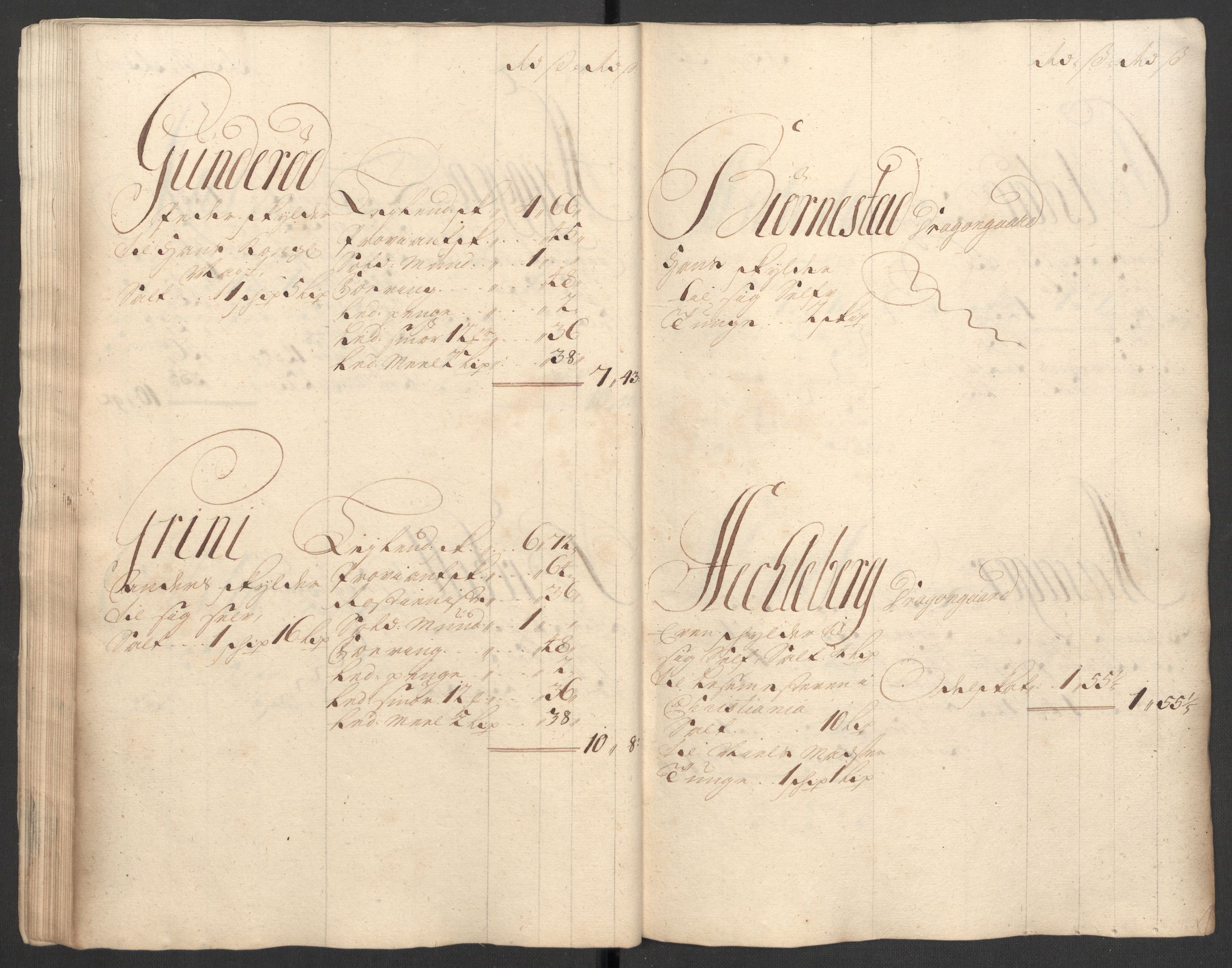 Rentekammeret inntil 1814, Reviderte regnskaper, Fogderegnskap, RA/EA-4092/R31/L1702: Fogderegnskap Hurum, Røyken, Eiker, Lier og Buskerud, 1708, p. 45