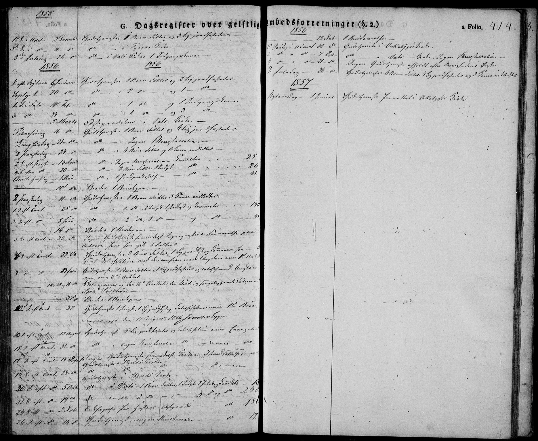 Skjold sokneprestkontor, AV/SAST-A-101847/H/Ha/Haa/L0005: Parish register (official) no. A 5, 1830-1856, p. 414