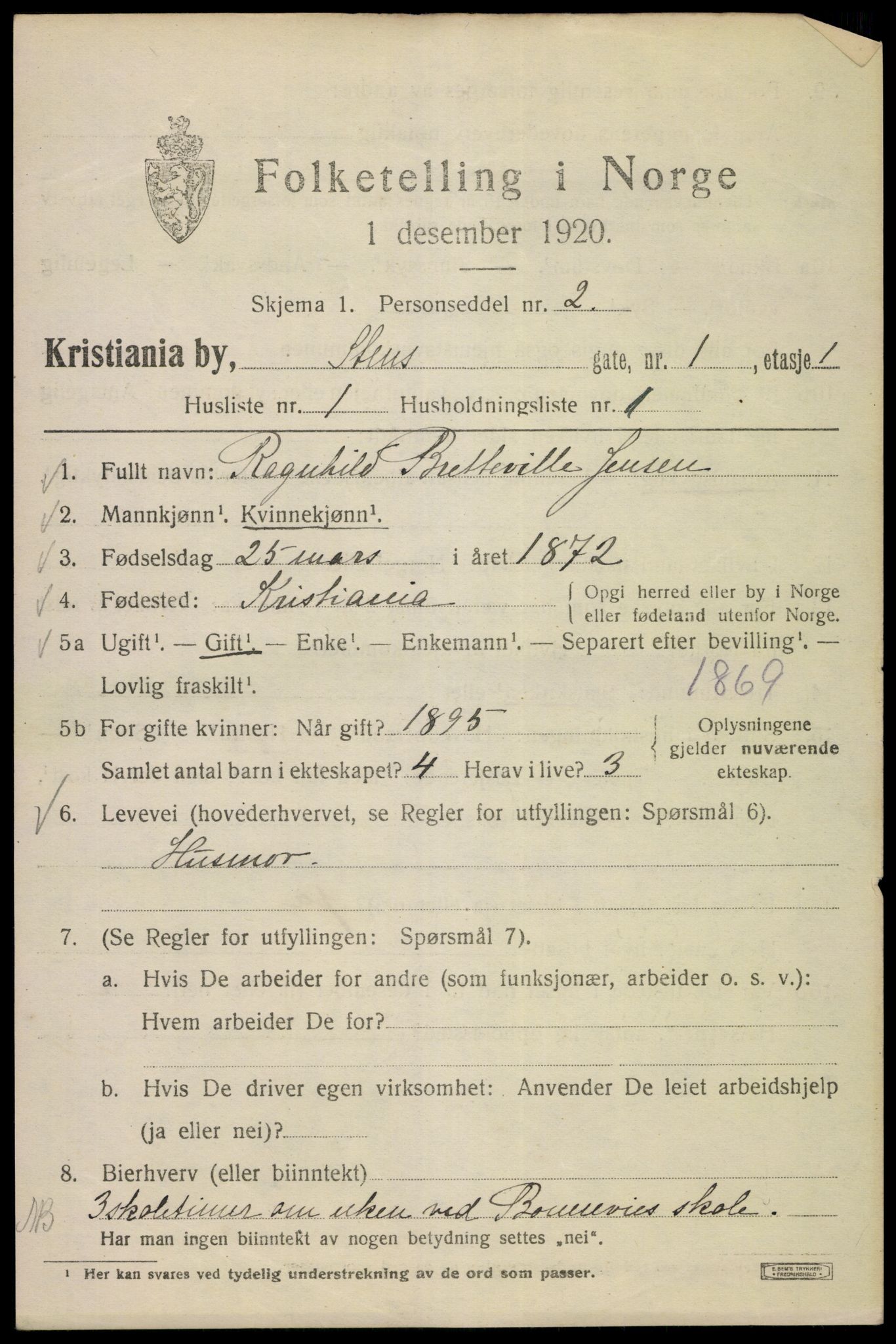 SAO, 1920 census for Kristiania, 1920, p. 540739