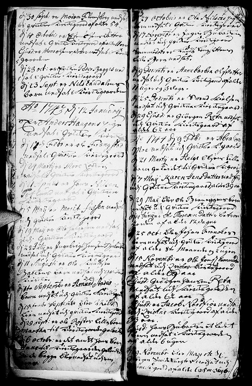 Kvikne prestekontor, AV/SAH-PREST-064/H/Ha/Haa/L0001: Parish register (official) no. 1, 1740-1756, p. 6-7