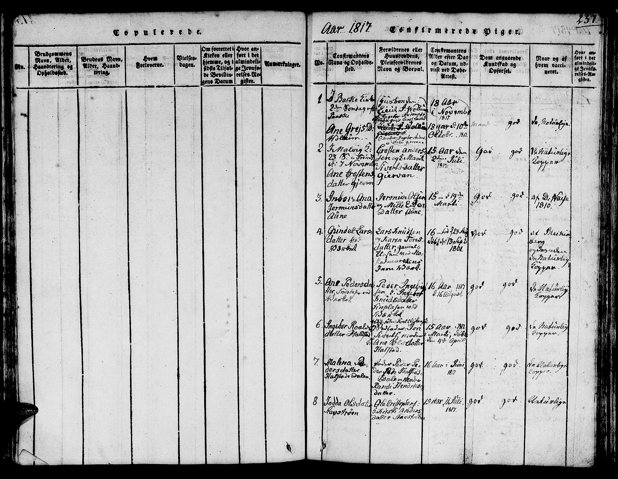 Ministerialprotokoller, klokkerbøker og fødselsregistre - Sør-Trøndelag, SAT/A-1456/616/L0420: Parish register (copy) no. 616C03, 1817-1835, p. 237