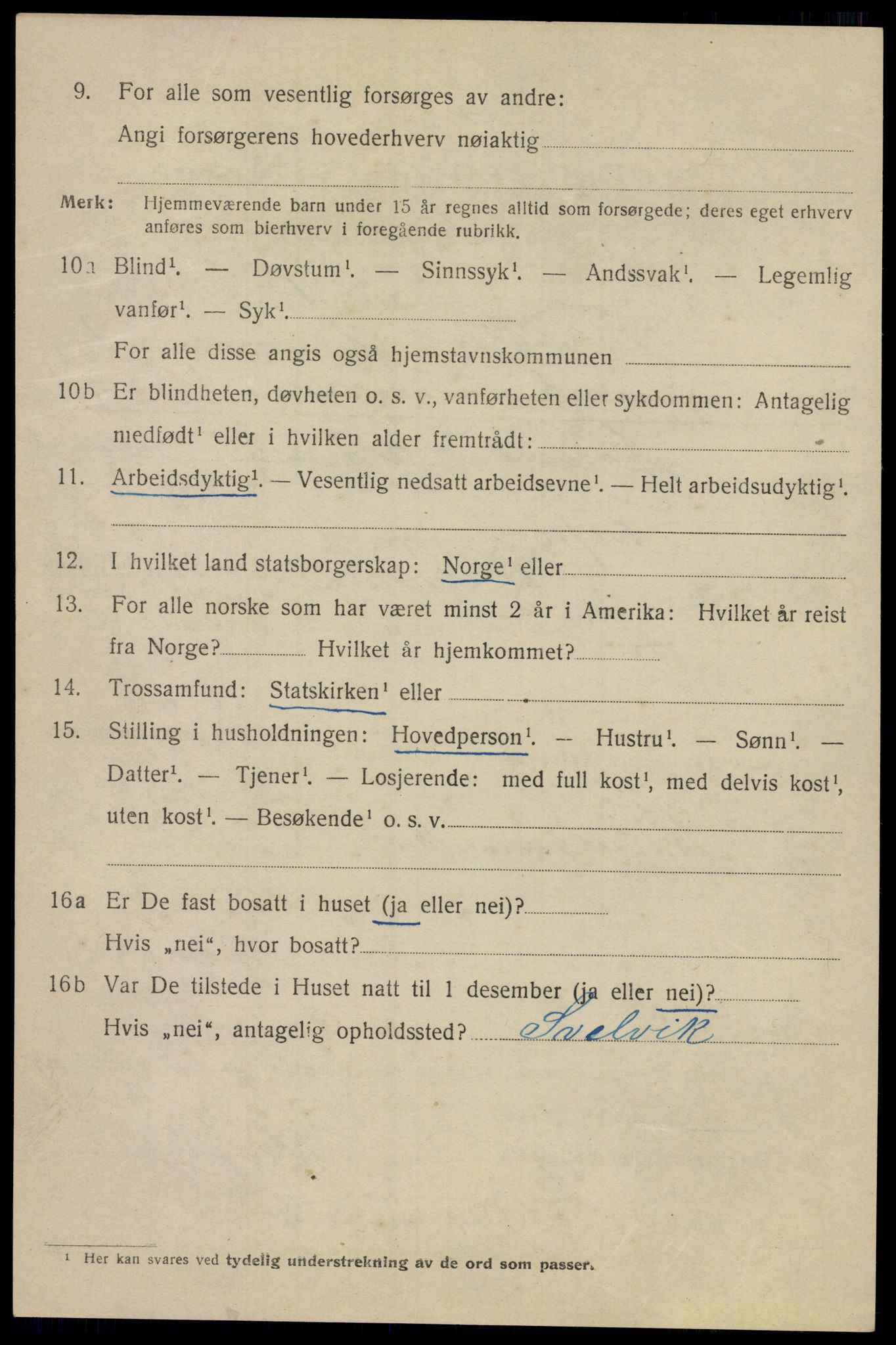 SAO, 1920 census for Drøbak, 1920, p. 2070