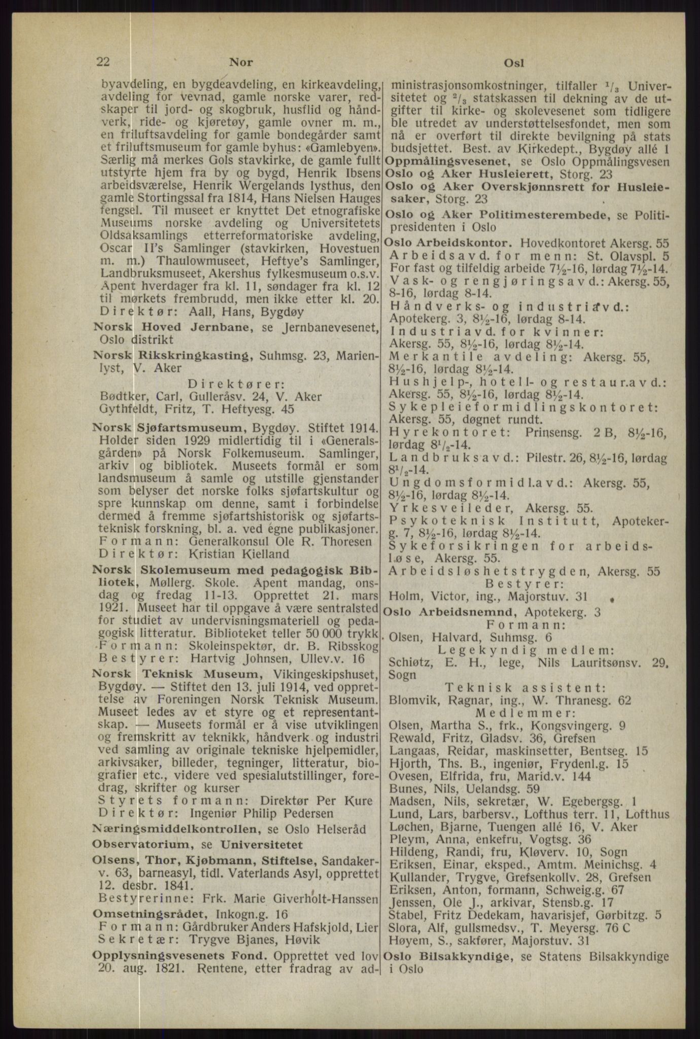Kristiania/Oslo adressebok, PUBL/-, 1944, p. 22