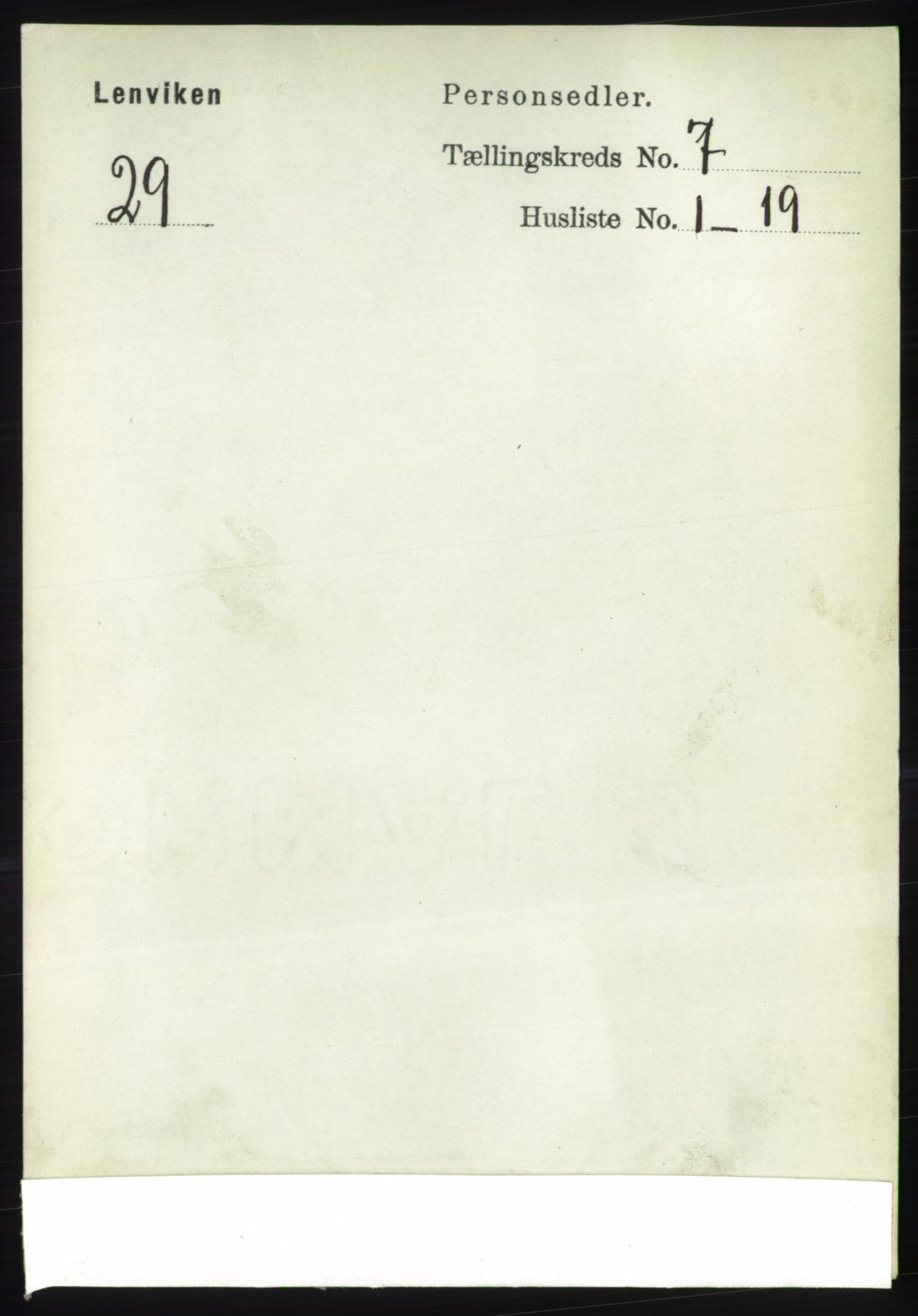 RA, 1891 census for 1931 Lenvik, 1891, p. 3782