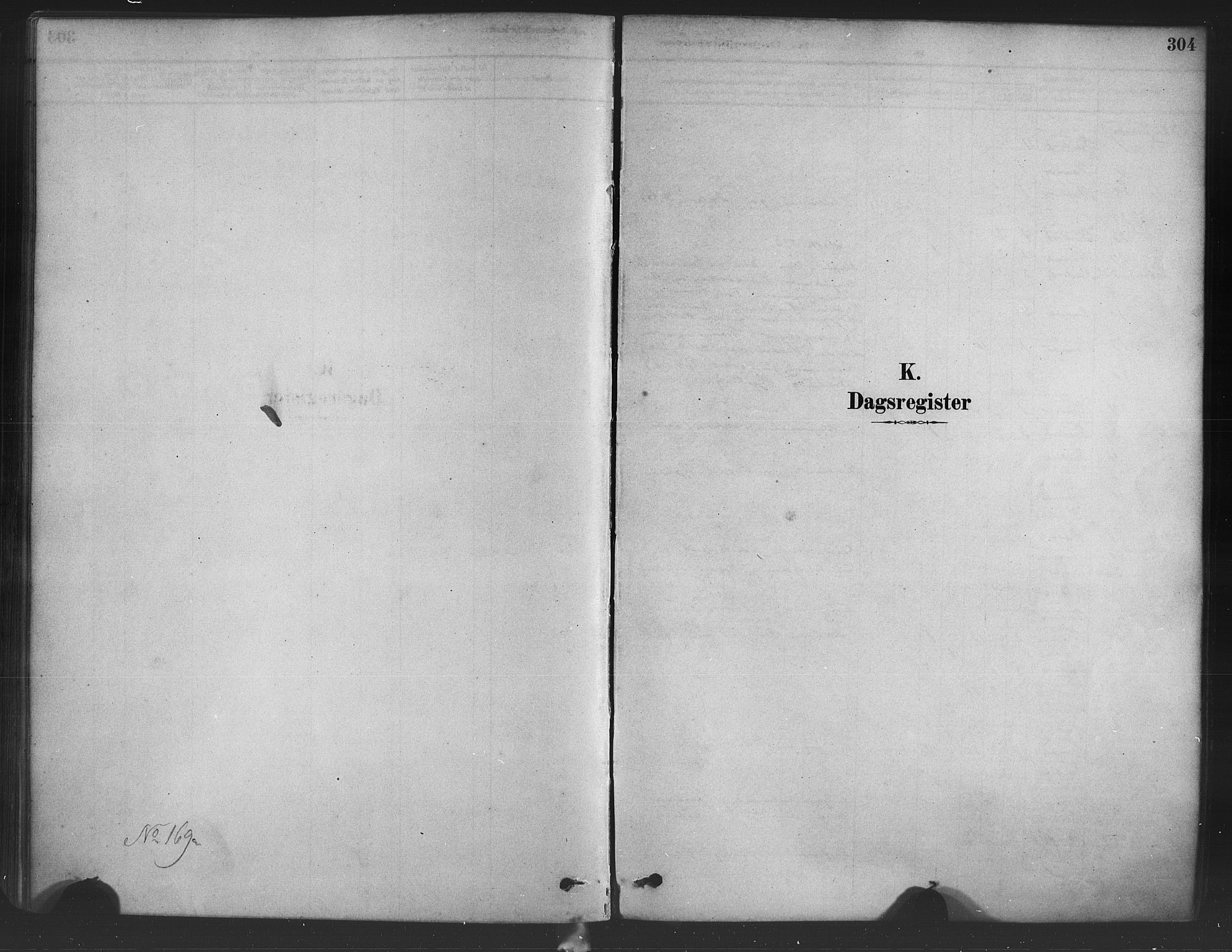 Bruvik Sokneprestembete, SAB/A-74701/H/Haa: Parish register (official) no. B 1, 1878-1904, p. 304