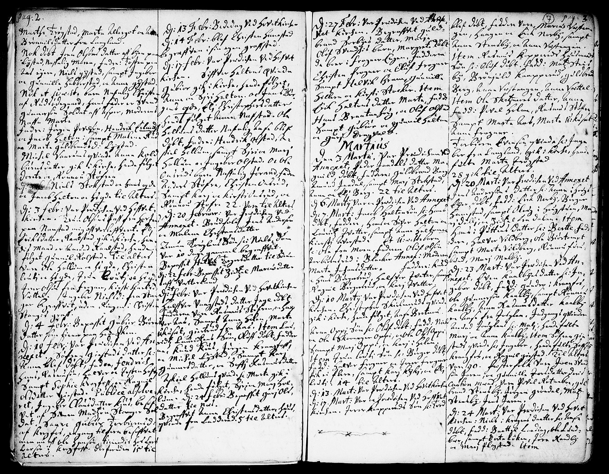 Ullensaker prestekontor Kirkebøker, AV/SAO-A-10236a/F/Fa/L0001: Parish register (official) no. I 1, 1689-1701, p. 7