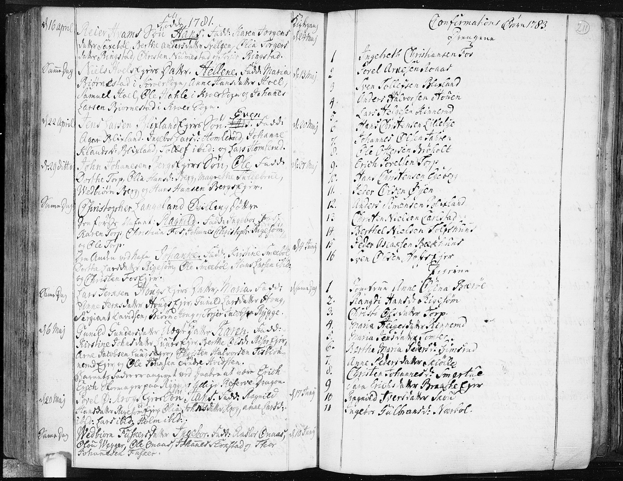 Hobøl prestekontor Kirkebøker, AV/SAO-A-2002/F/Fa/L0001: Parish register (official) no. I 1, 1733-1814, p. 211