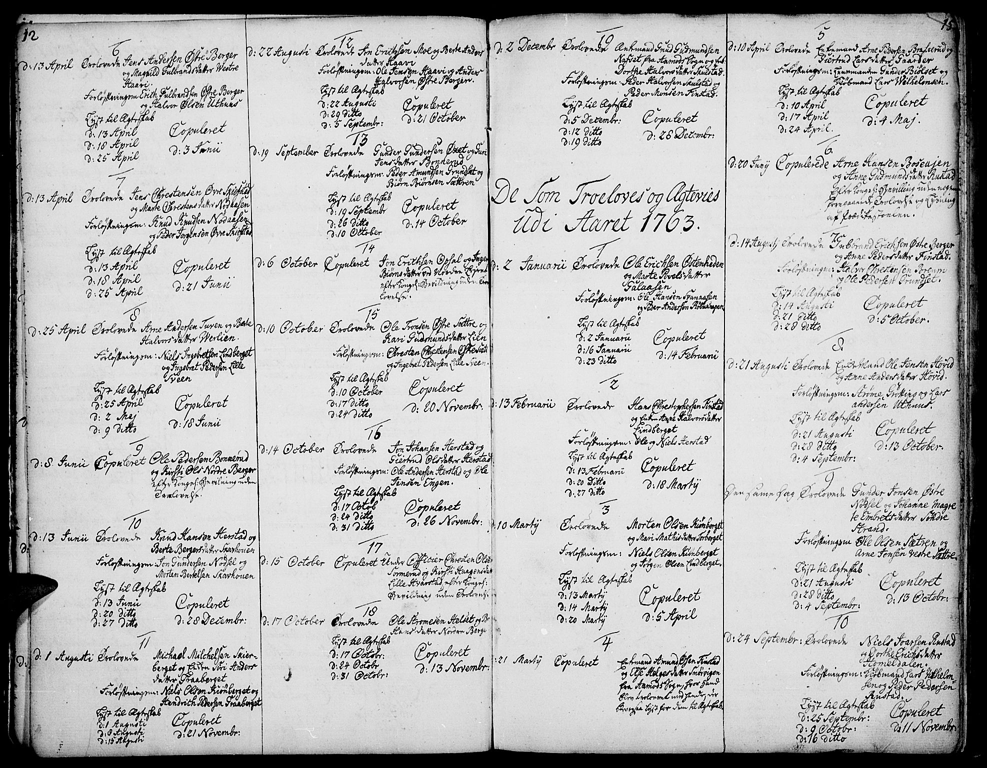 Elverum prestekontor, AV/SAH-PREST-044/H/Ha/Haa/L0003: Parish register (official) no. 3, 1757-1776, p. 12-13