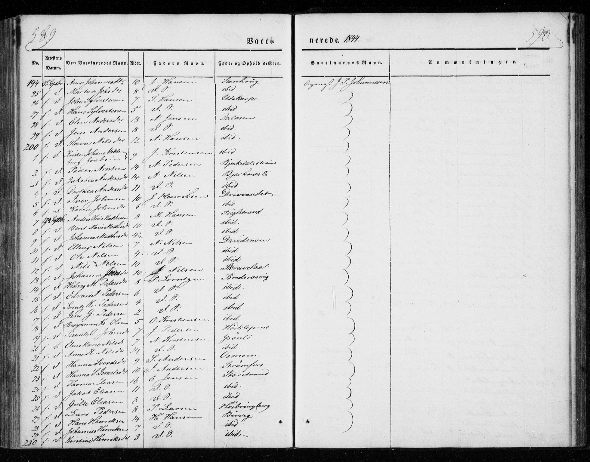 Ministerialprotokoller, klokkerbøker og fødselsregistre - Nordland, AV/SAT-A-1459/825/L0355: Parish register (official) no. 825A09, 1842-1863, p. 589-590