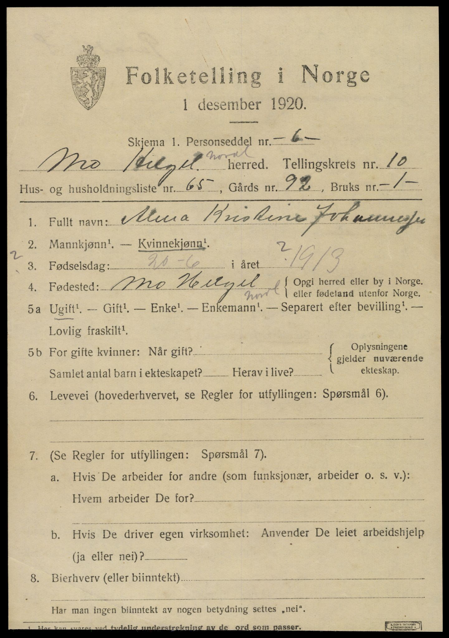 SAT, 1920 census for Mo, 1920, p. 9833