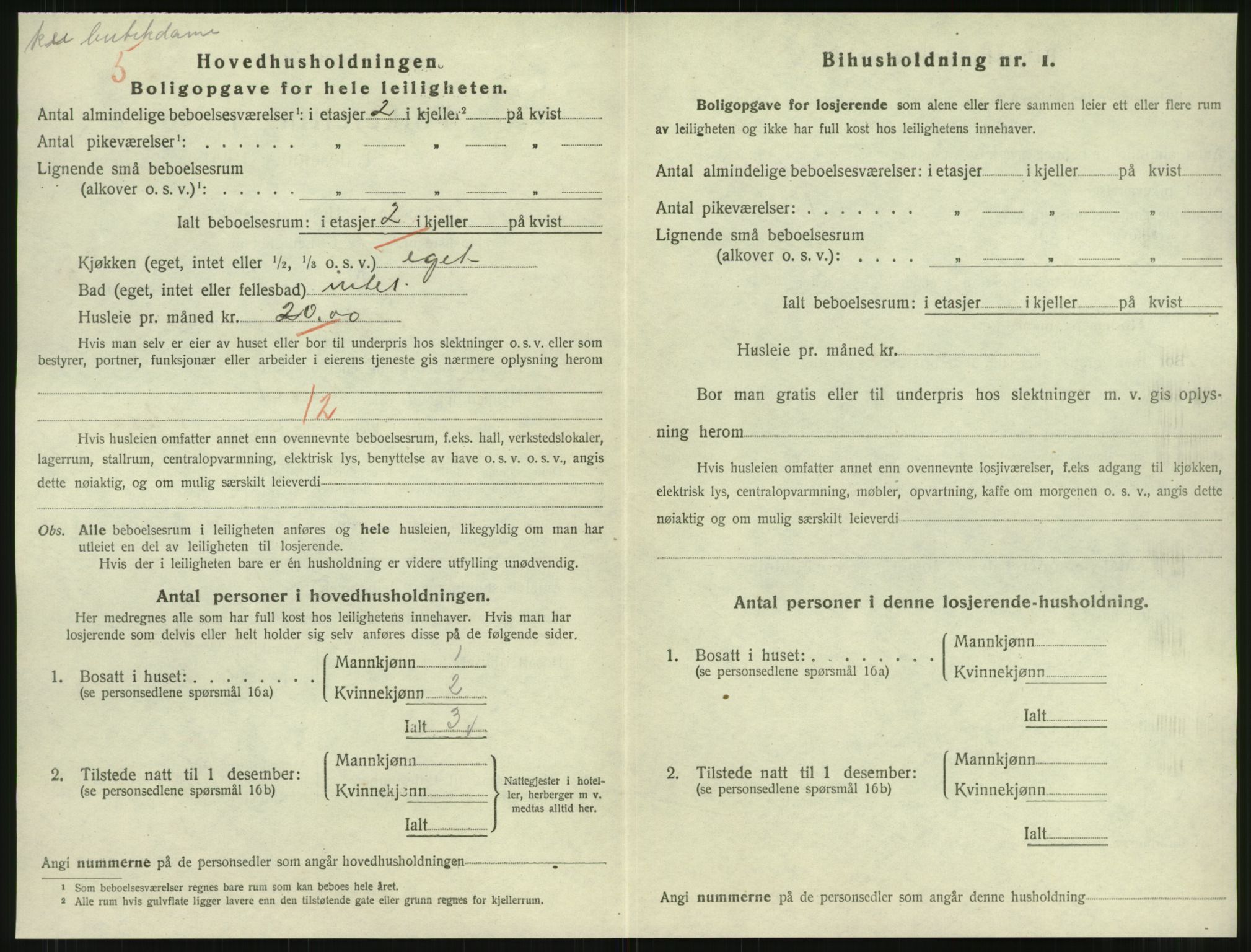 SAT, 1920 census for Namsos, 1920, p. 996