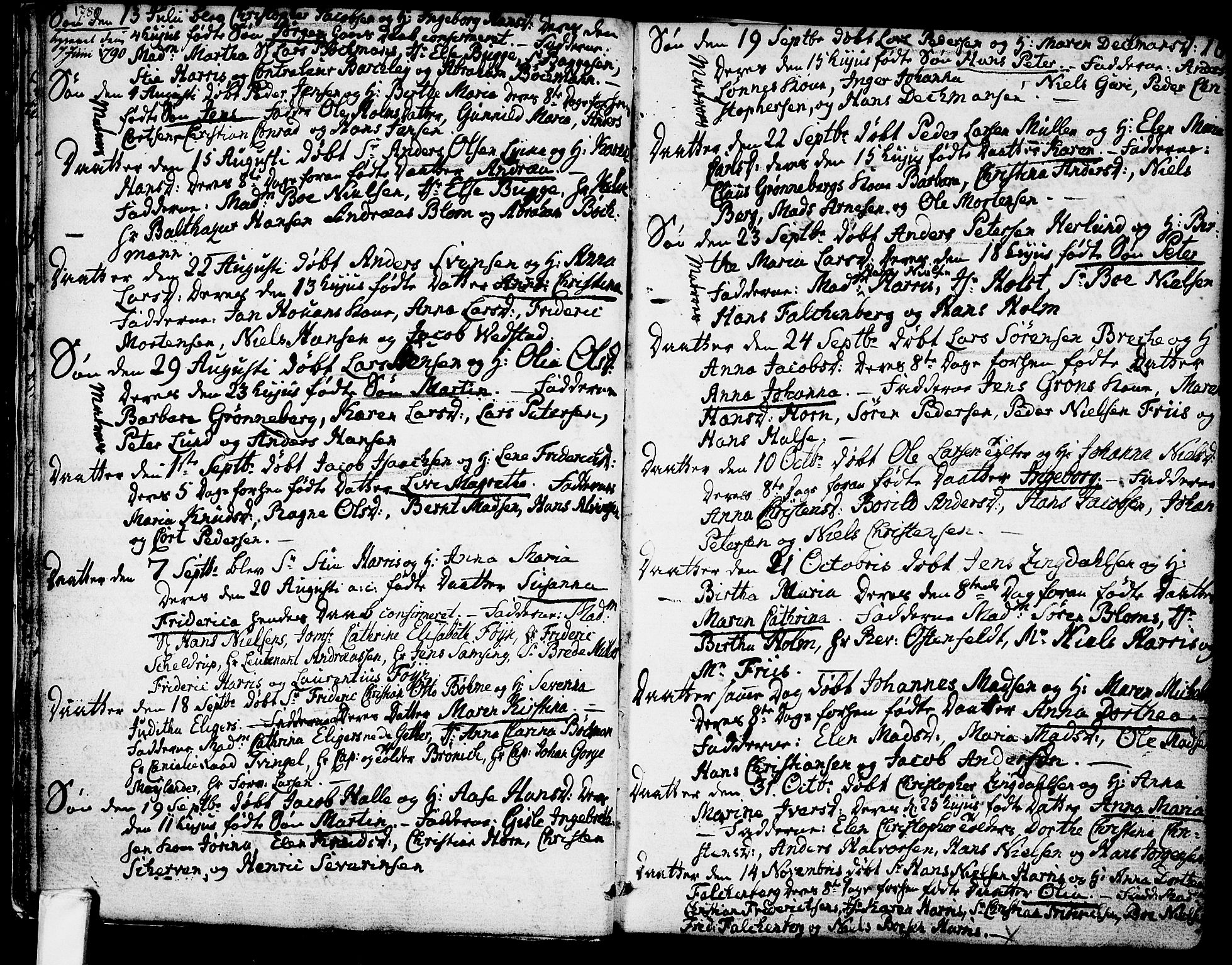 Larvik kirkebøker, AV/SAKO-A-352/G/Ga/L0001: Parish register (copy) no. I 1, 1785-1807, p. 16