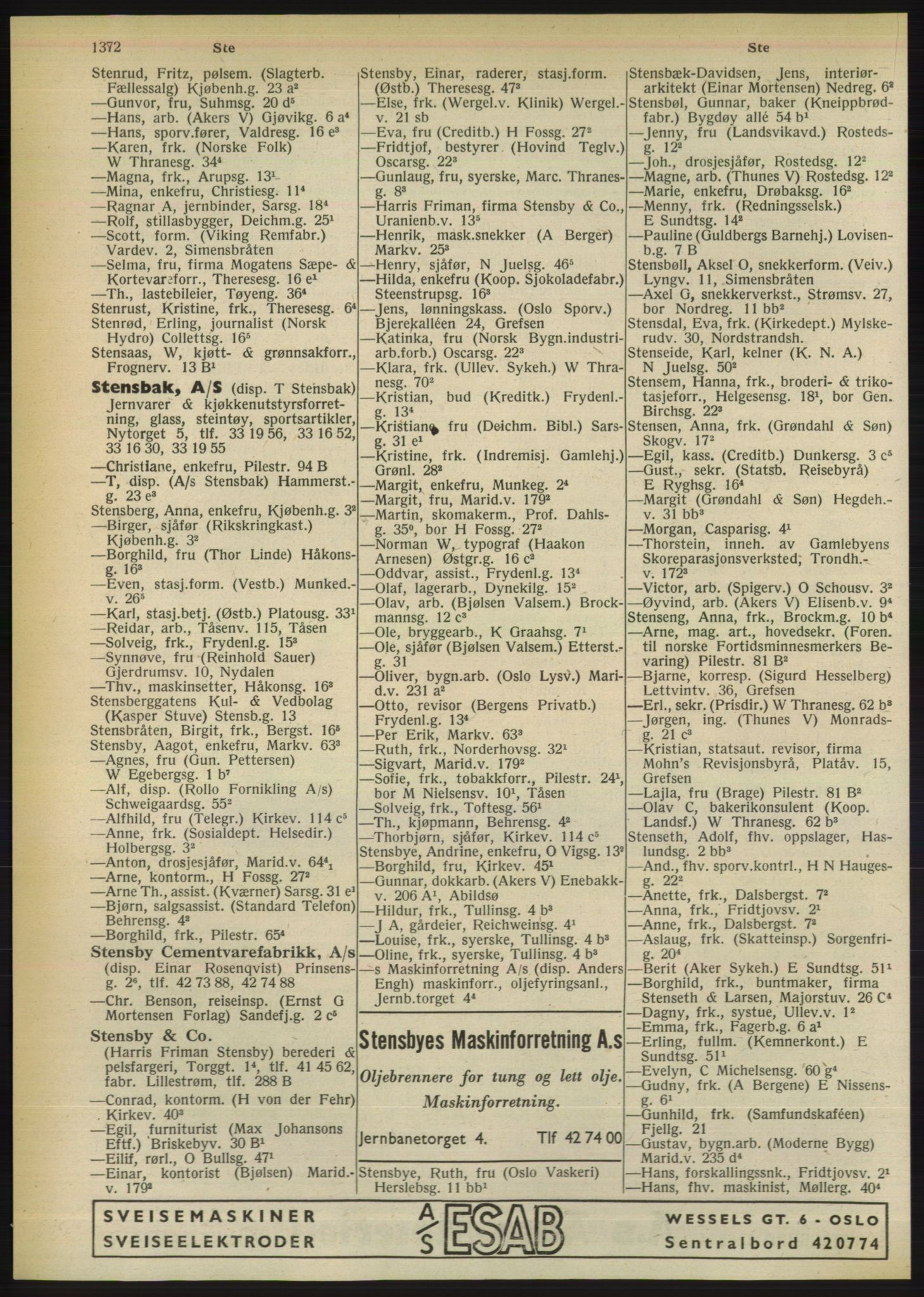 Kristiania/Oslo adressebok, PUBL/-, 1950, p. 1372