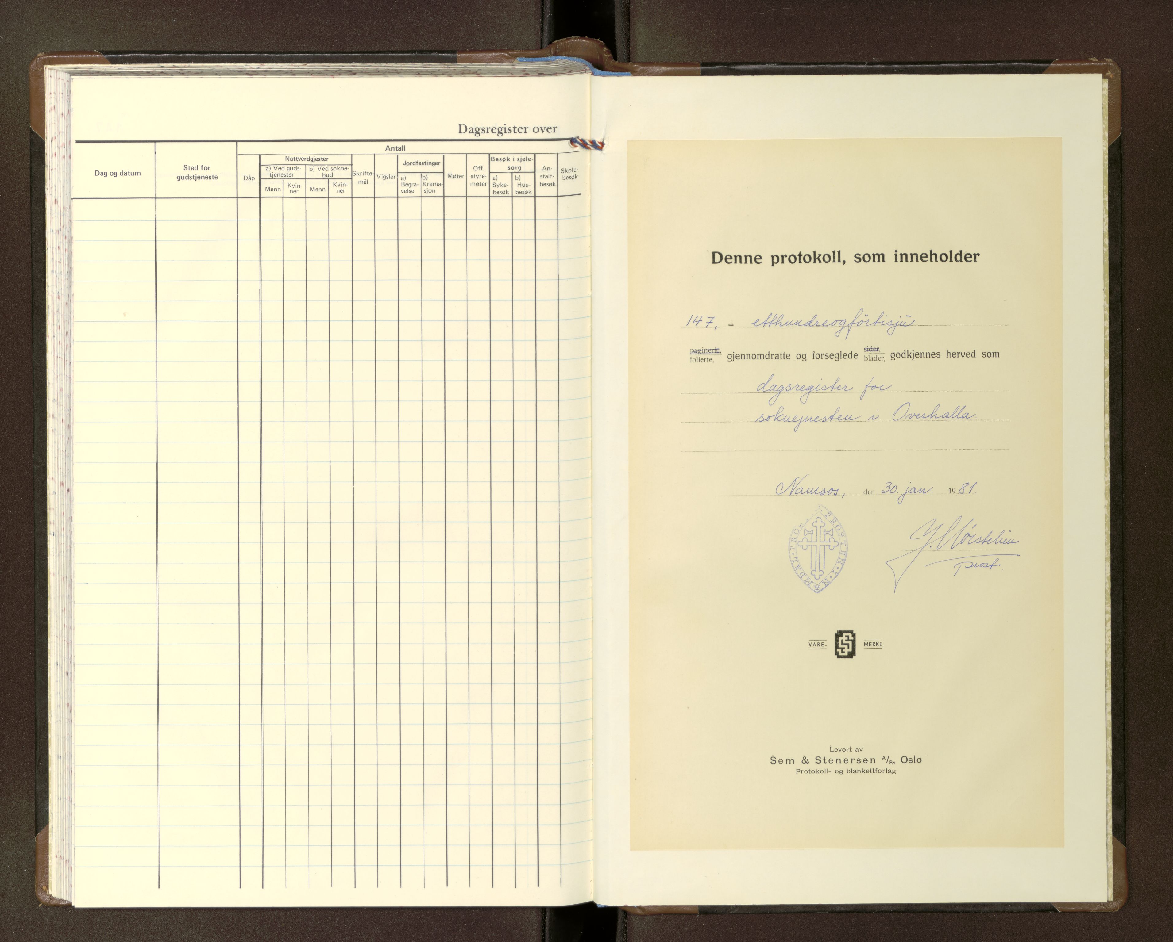 Ministerialprotokoller, klokkerbøker og fødselsregistre - Nord-Trøndelag, AV/SAT-A-1458/764/L0558: Diary records no. 764---, 1981-1984