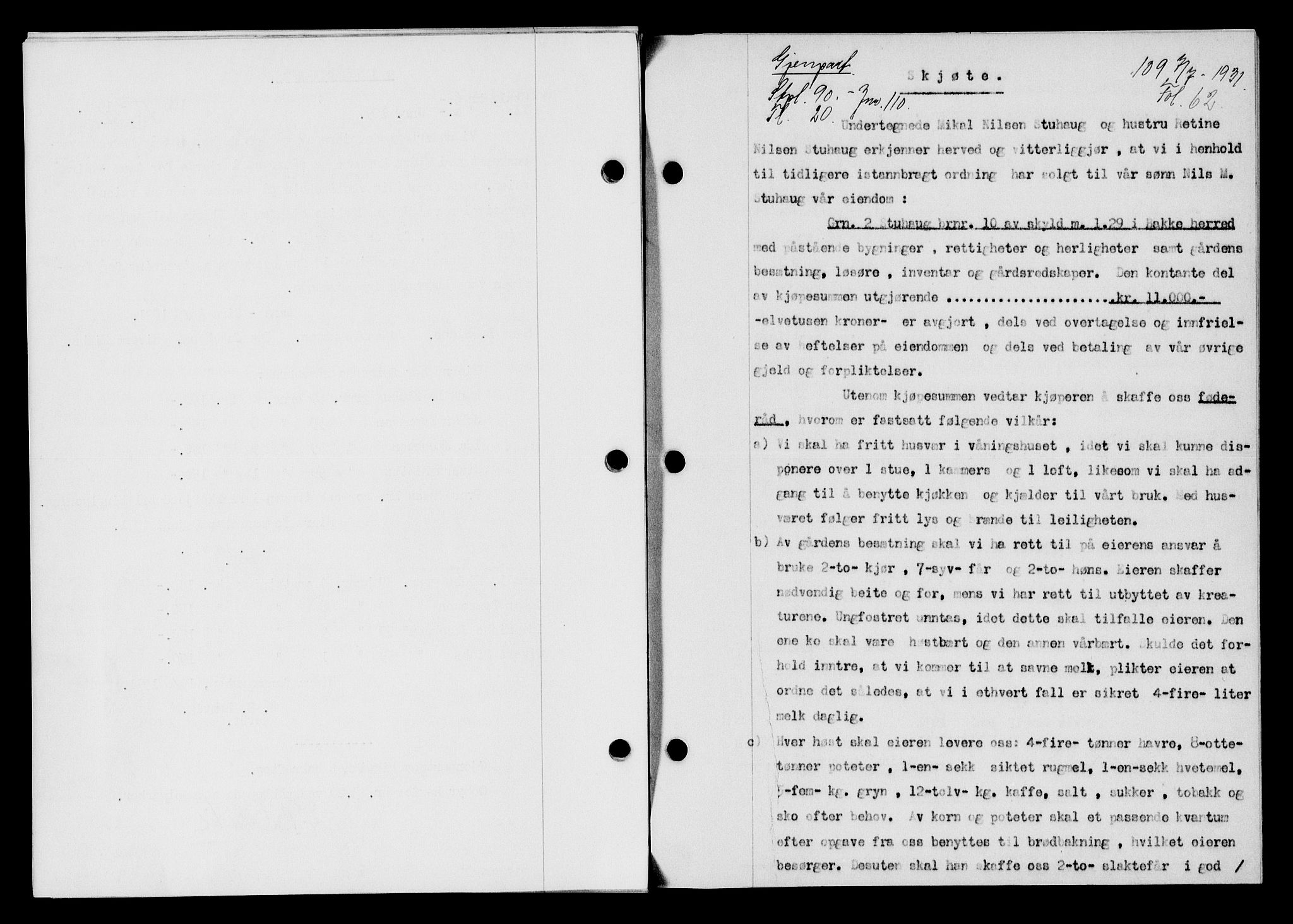 Flekkefjord sorenskriveri, SAK/1221-0001/G/Gb/Gba/L0046: Mortgage book no. 44, 1930-1931, Deed date: 07.07.1931