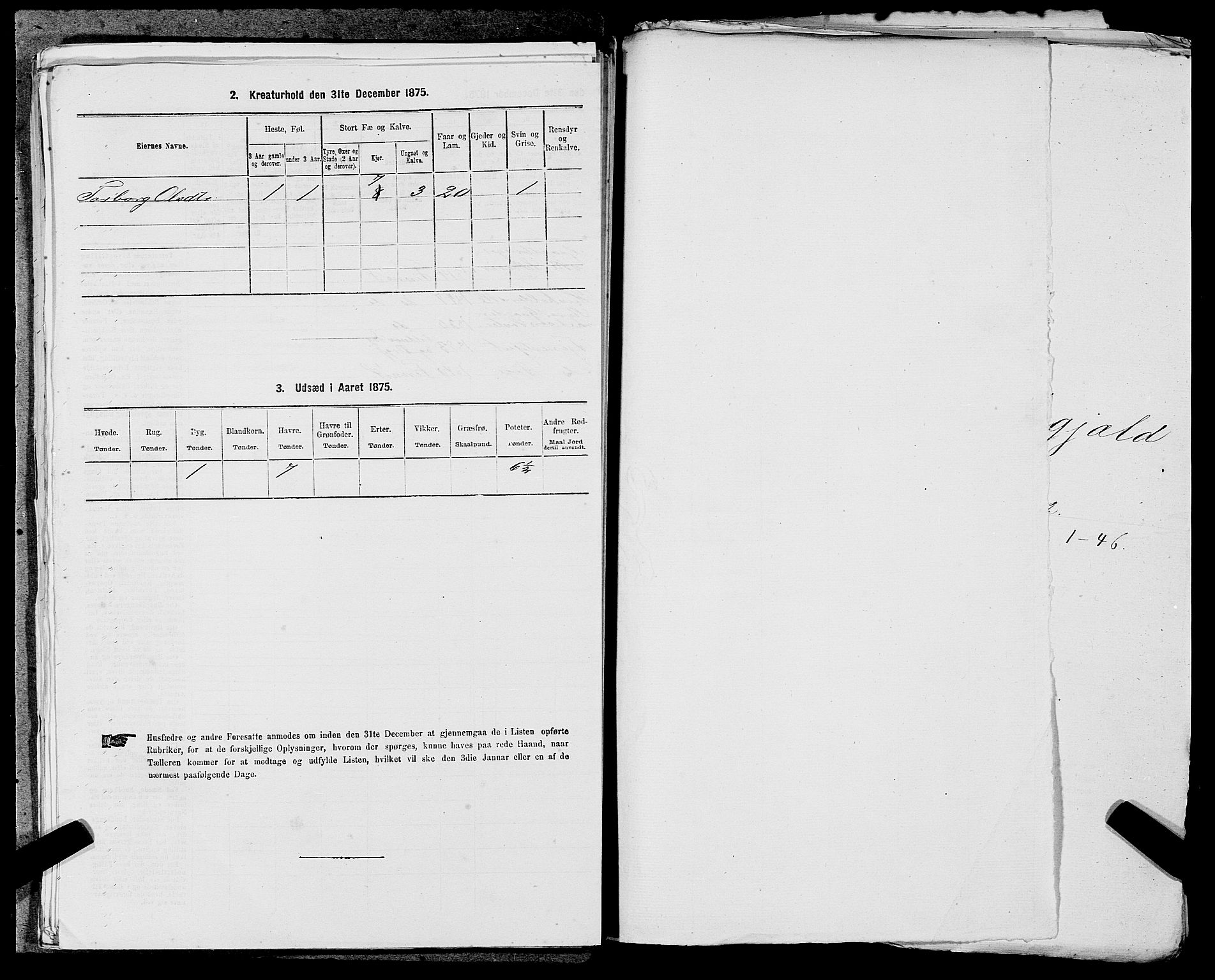 SAST, 1875 census for 1141P Finnøy, 1875, p. 156