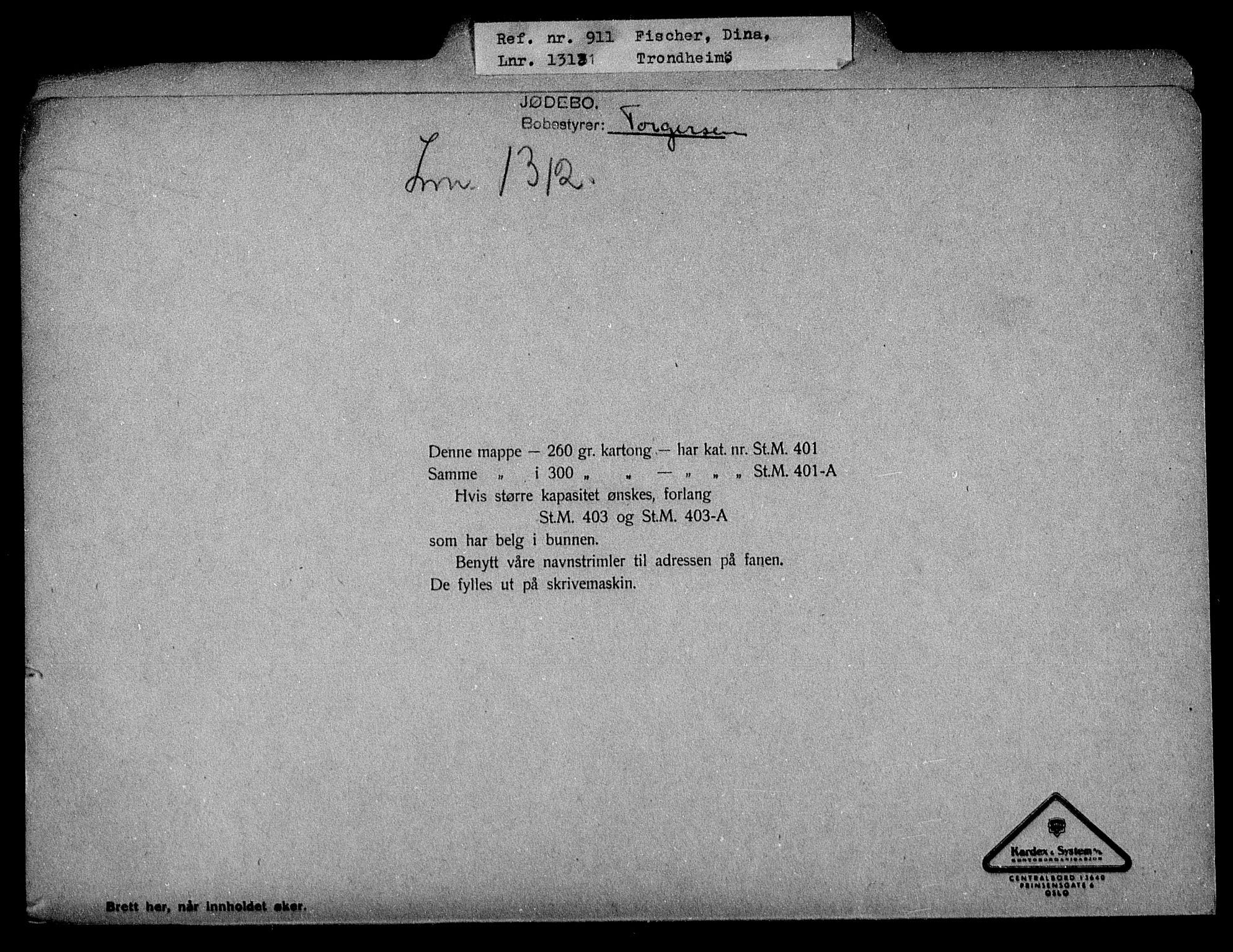 Justisdepartementet, Tilbakeføringskontoret for inndratte formuer, RA/S-1564/H/Hc/Hca/L0895: --, 1945-1947, p. 108