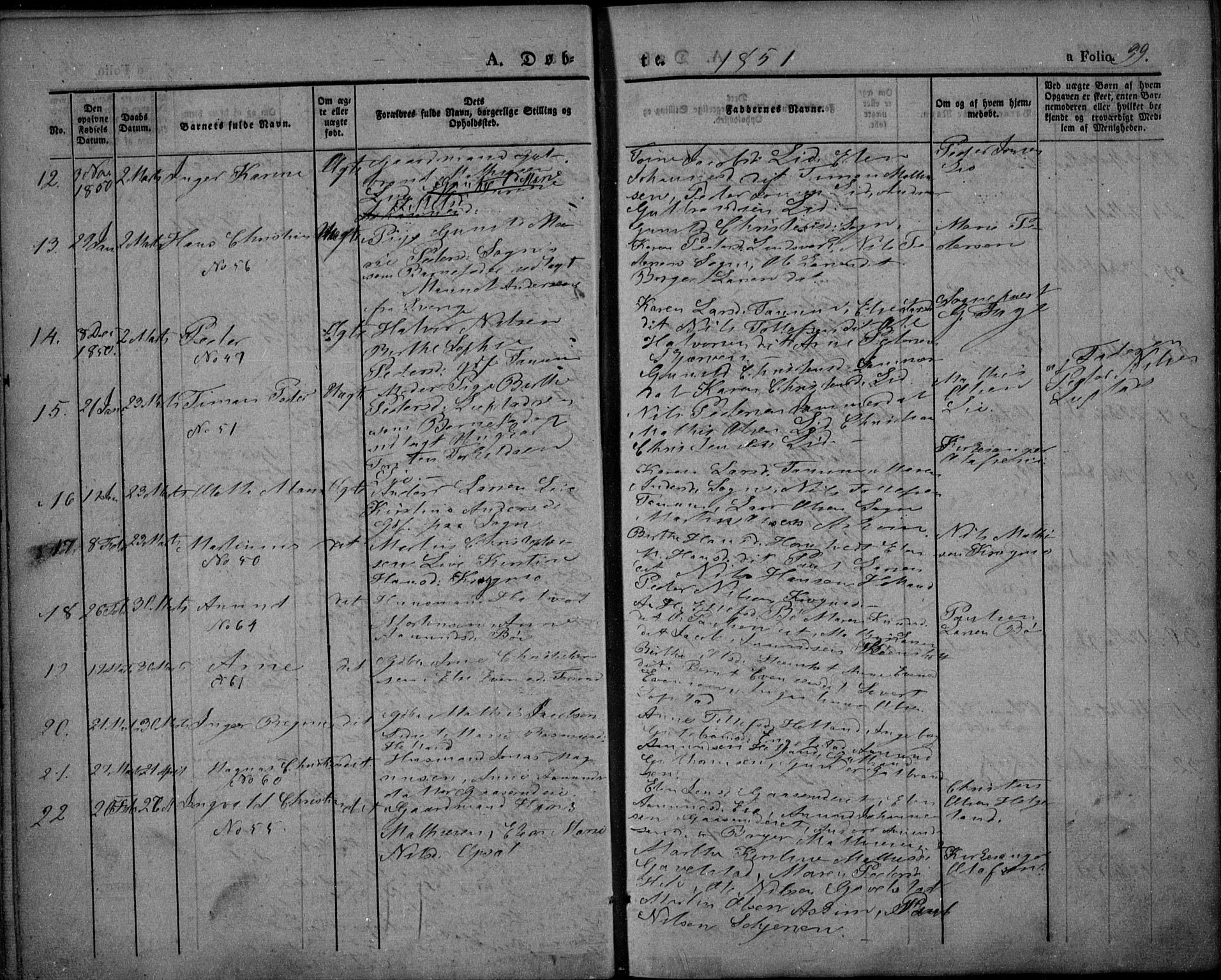 Lardal kirkebøker, AV/SAKO-A-350/F/Fa/L0006: Parish register (official) no. I 6, 1835-1860, p. 99