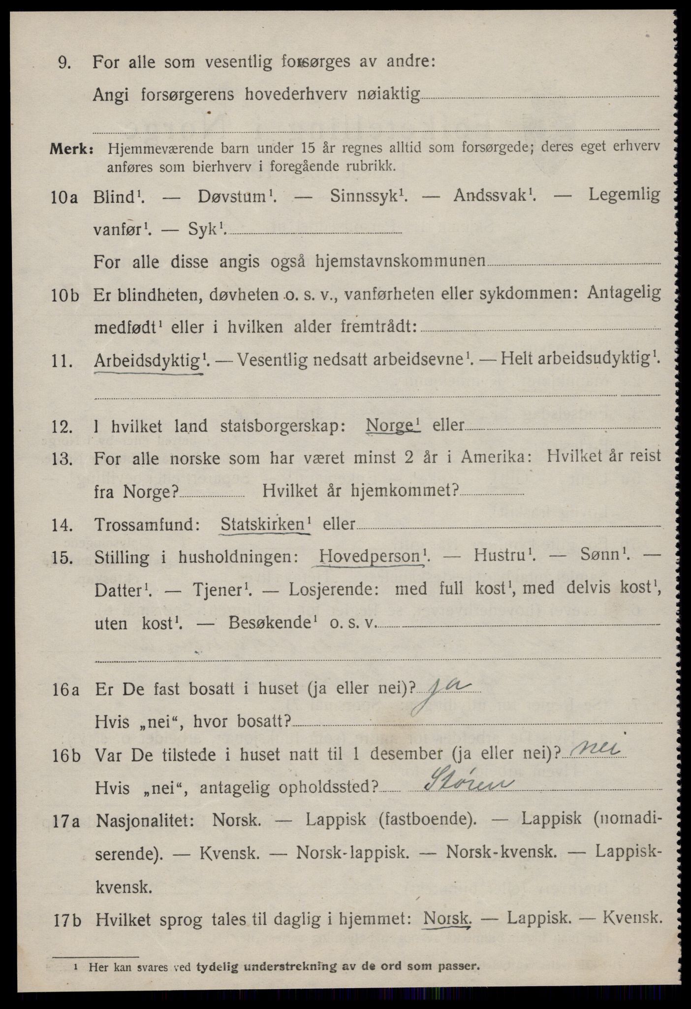 SAT, 1920 census for Ålen, 1920, p. 2355