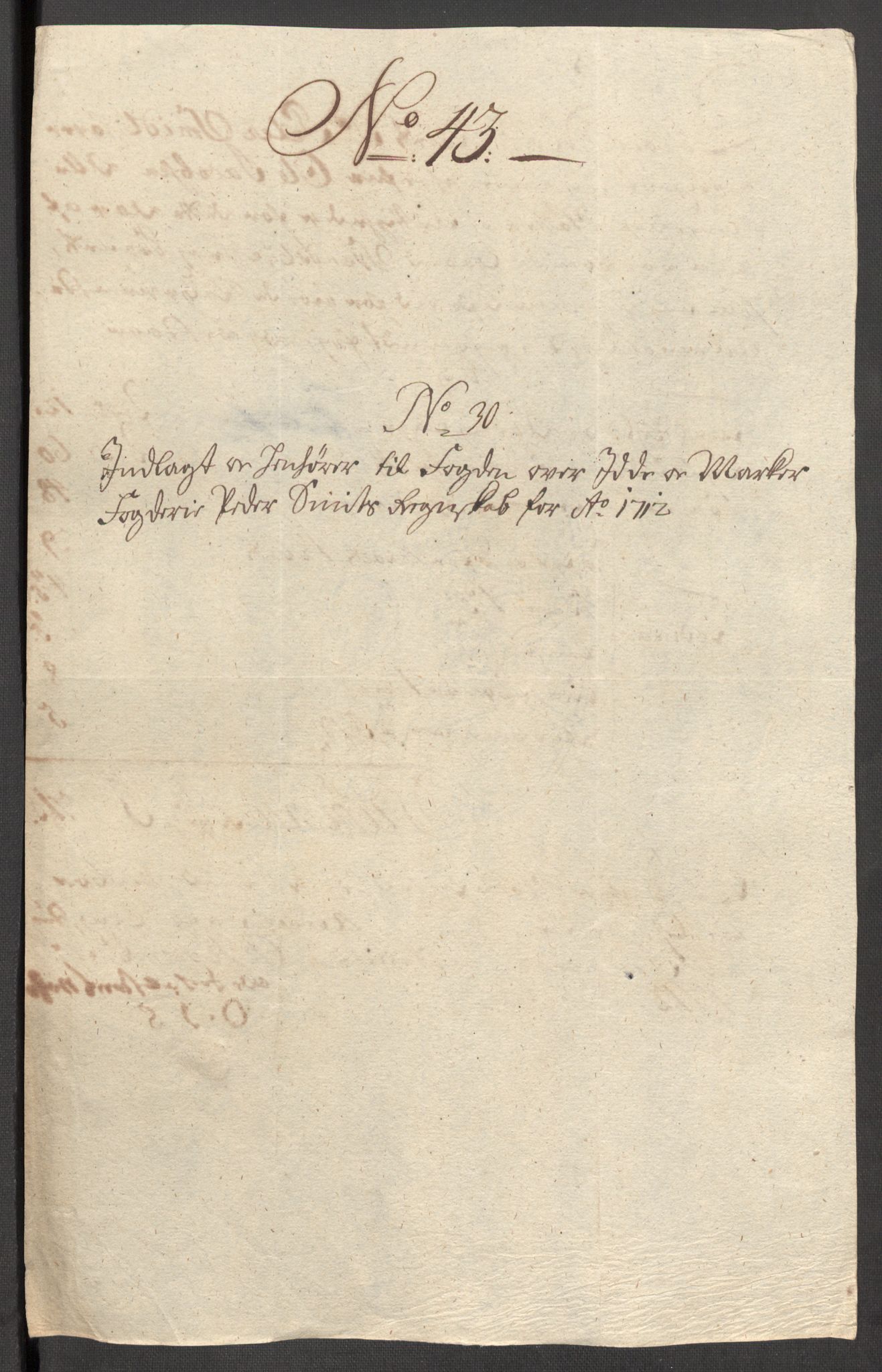 Rentekammeret inntil 1814, Reviderte regnskaper, Fogderegnskap, AV/RA-EA-4092/R01/L0021: Fogderegnskap Idd og Marker, 1712, p. 235