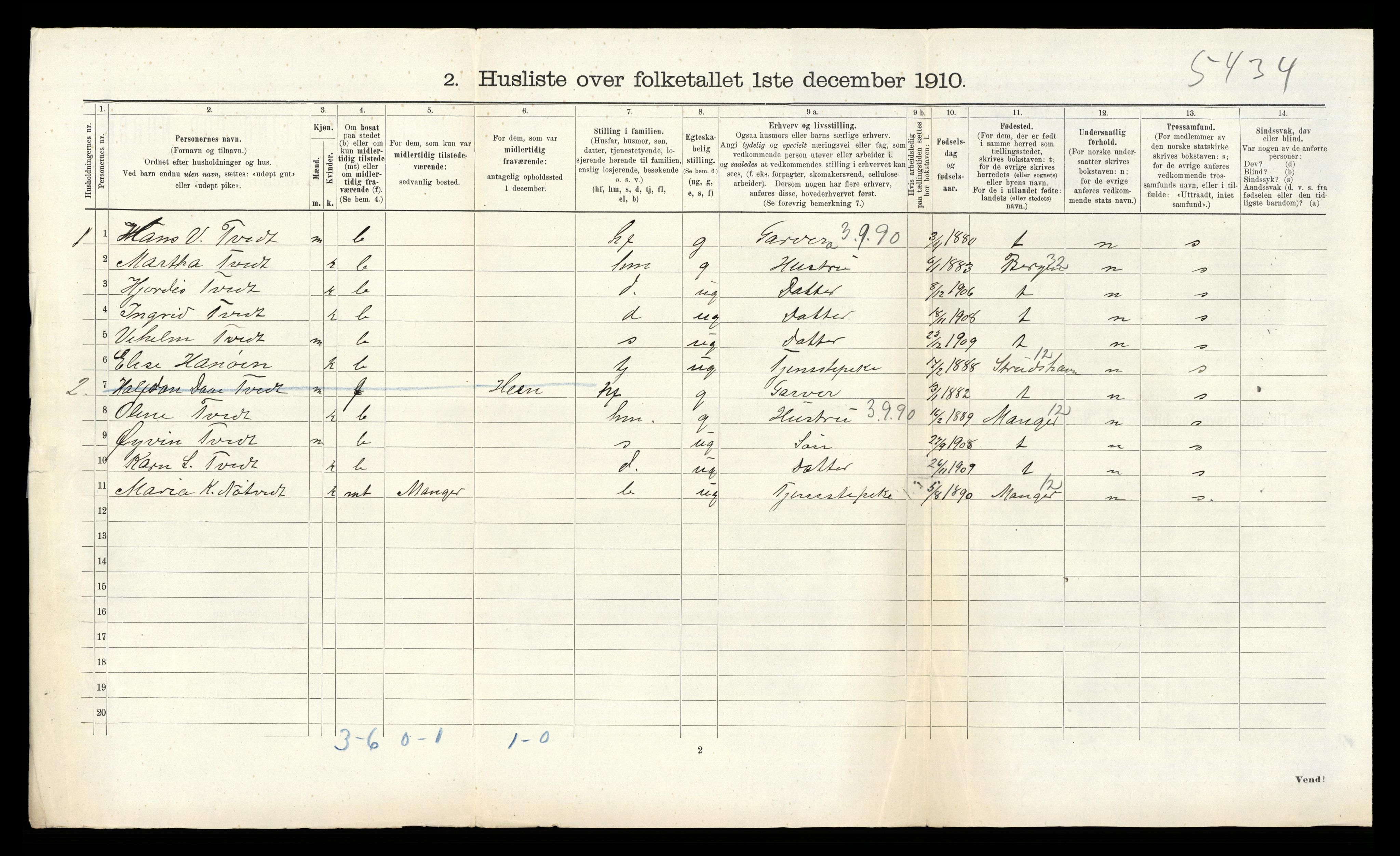 RA, 1910 census for Alversund, 1910, p. 759