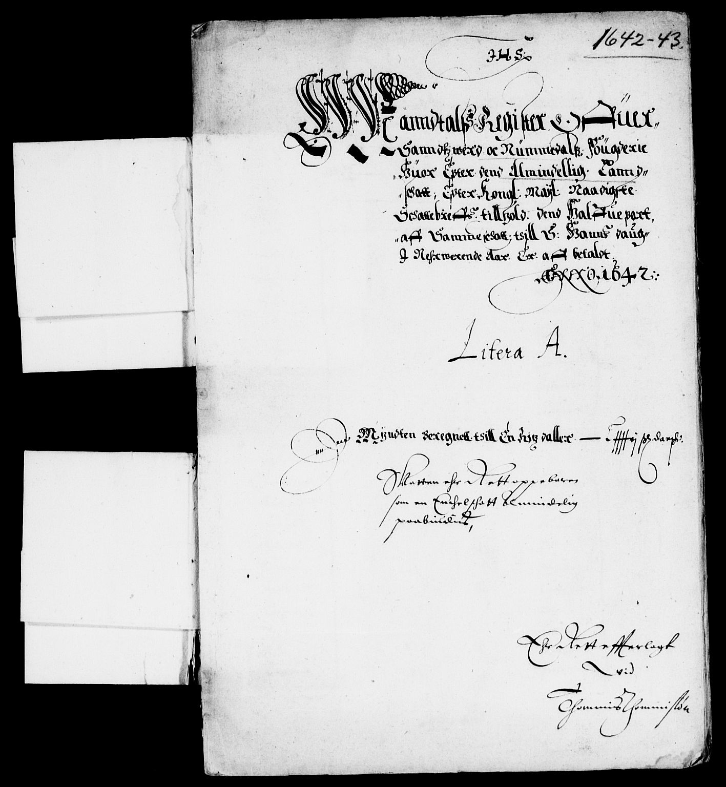 Rentekammeret inntil 1814, Reviderte regnskaper, Lensregnskaper, RA/EA-5023/R/Rb/Rbn/L0002: Numedal og Sandsvær len, 1638-1643