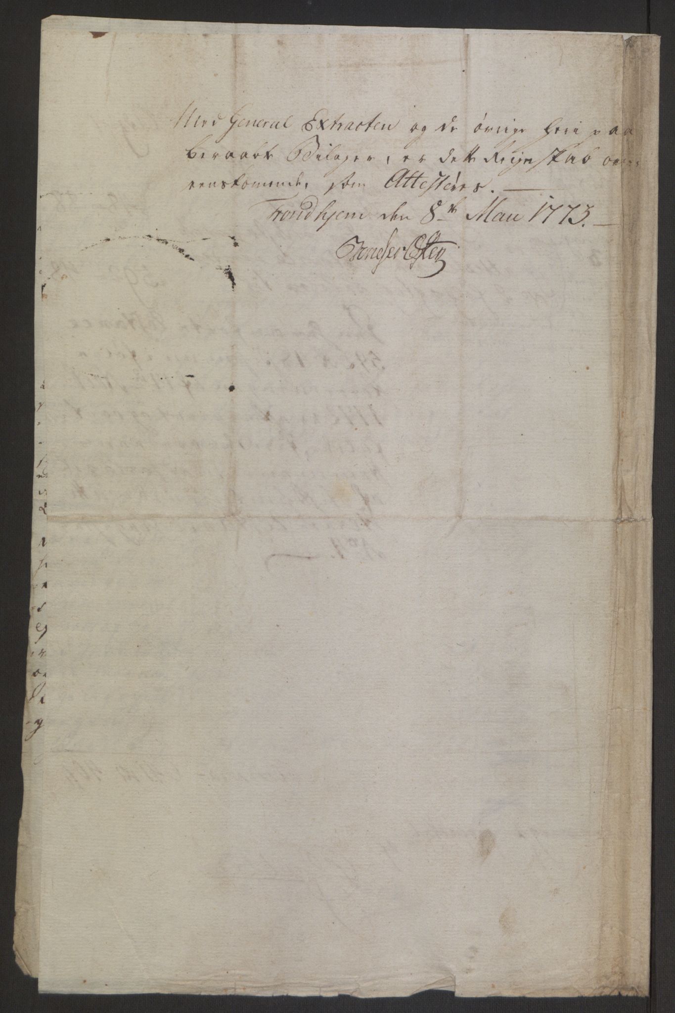 Rentekammeret inntil 1814, Reviderte regnskaper, Byregnskaper, AV/RA-EA-4066/R/Rq/L0487/0004: [Q1] Kontribusjonsregnskap / Ekstraskatt, 1762-1772, p. 213