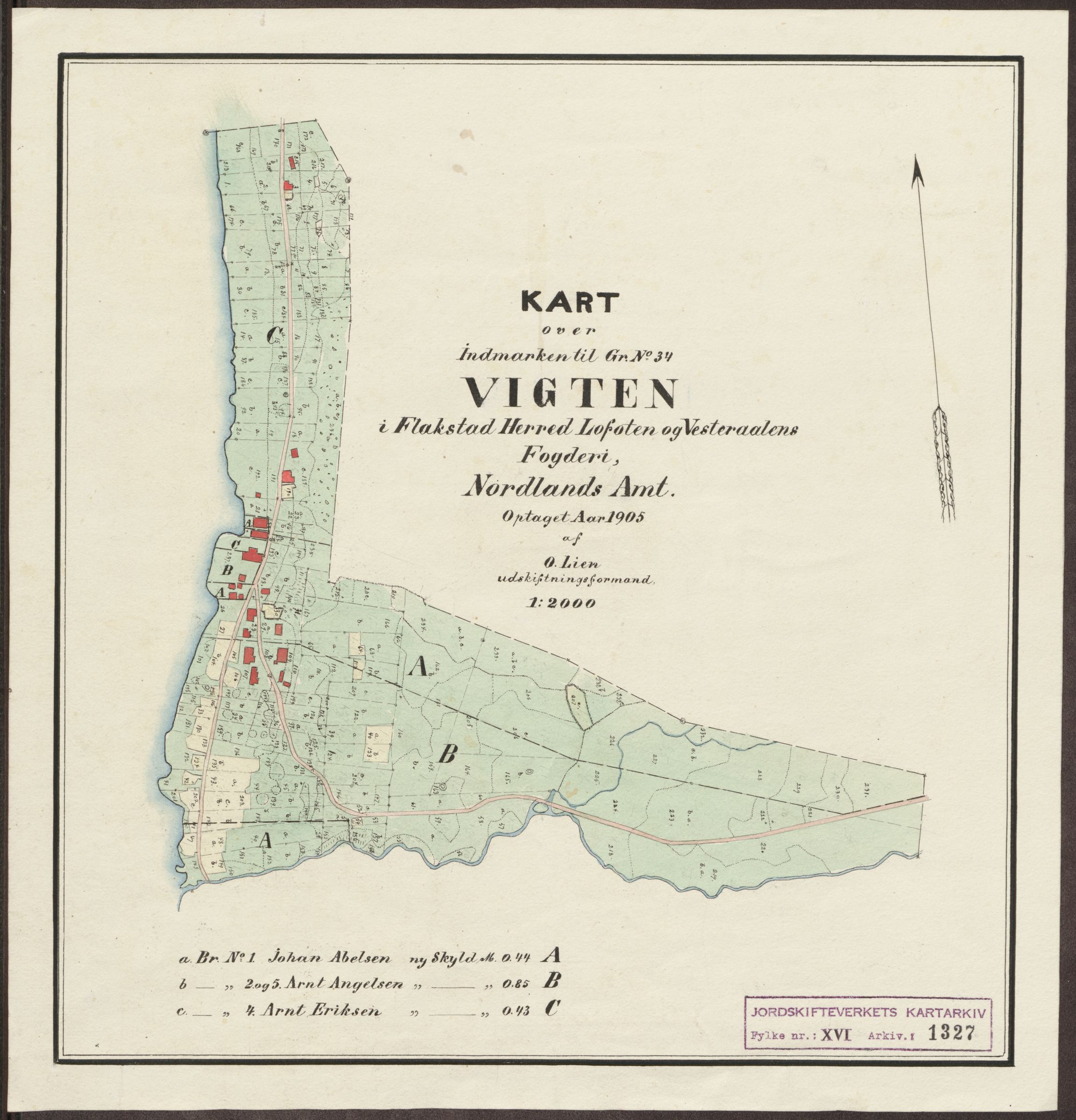 Jordskifteverkets kartarkiv, AV/RA-S-3929/T, 1859-1988, p. 1506