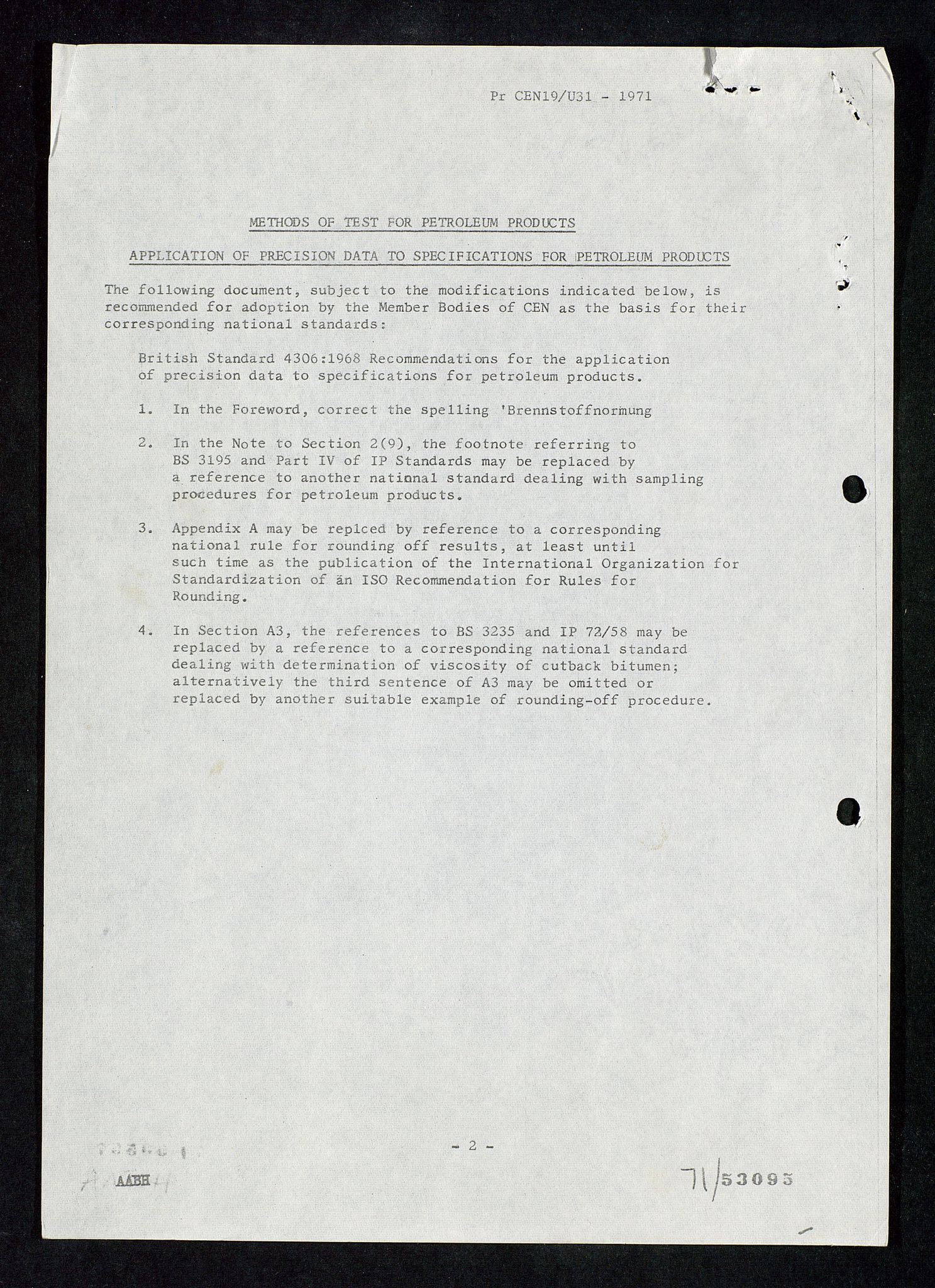 Industridepartementet, Oljekontoret, SAST/A-101348/Da/L0011: Arkivnøkkel 753 - 792 Produksjonsopplegg, boreutstyr, rapporter , målinger, 1966-1972, p. 646