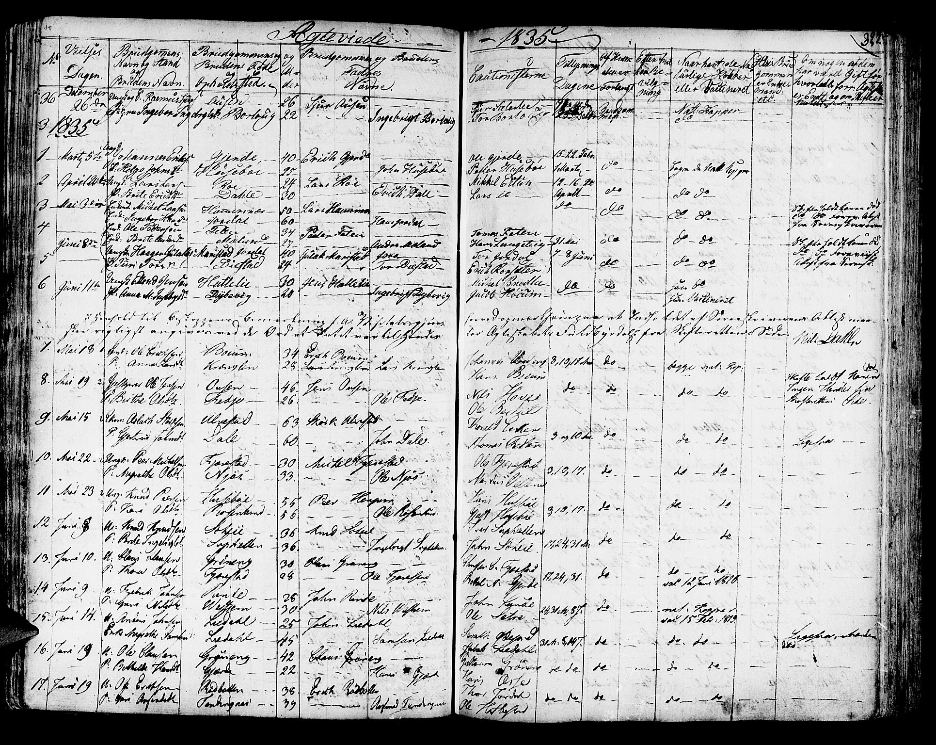 Leikanger sokneprestembete, SAB/A-81001: Parish register (official) no. A 6, 1810-1838, p. 327
