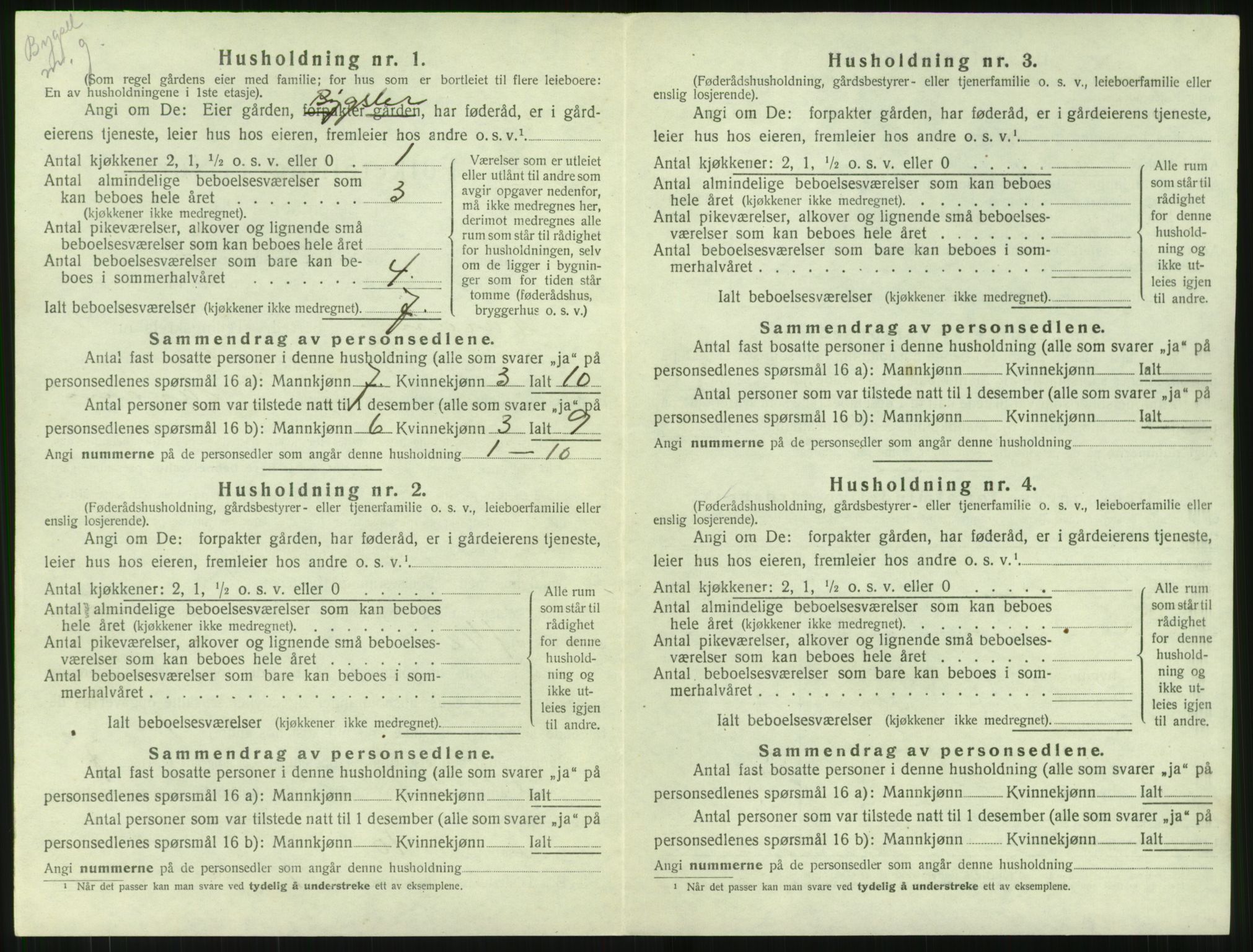 SAT, 1920 census for Haram, 1920, p. 592